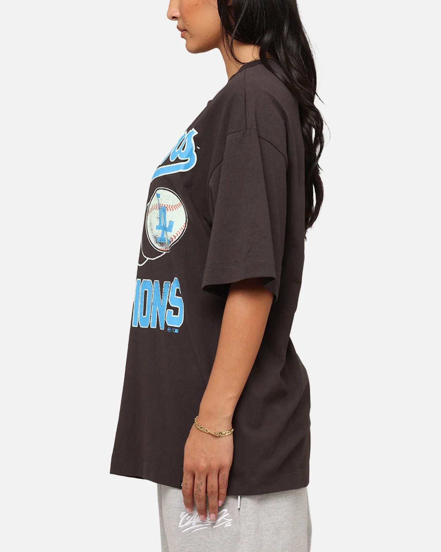 47 Brand Los Angeles Dodgers Sigma Foundation T-Shirt Dark Grey