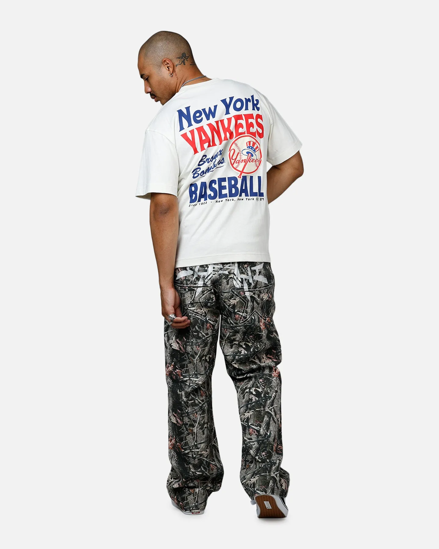 47 Brand New York Yankees All Fire T-Shirt White