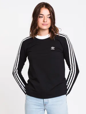 ADIDAS 3 STRIPE LC LOGO LONG SLEEVE TEE  - CLEARANCE