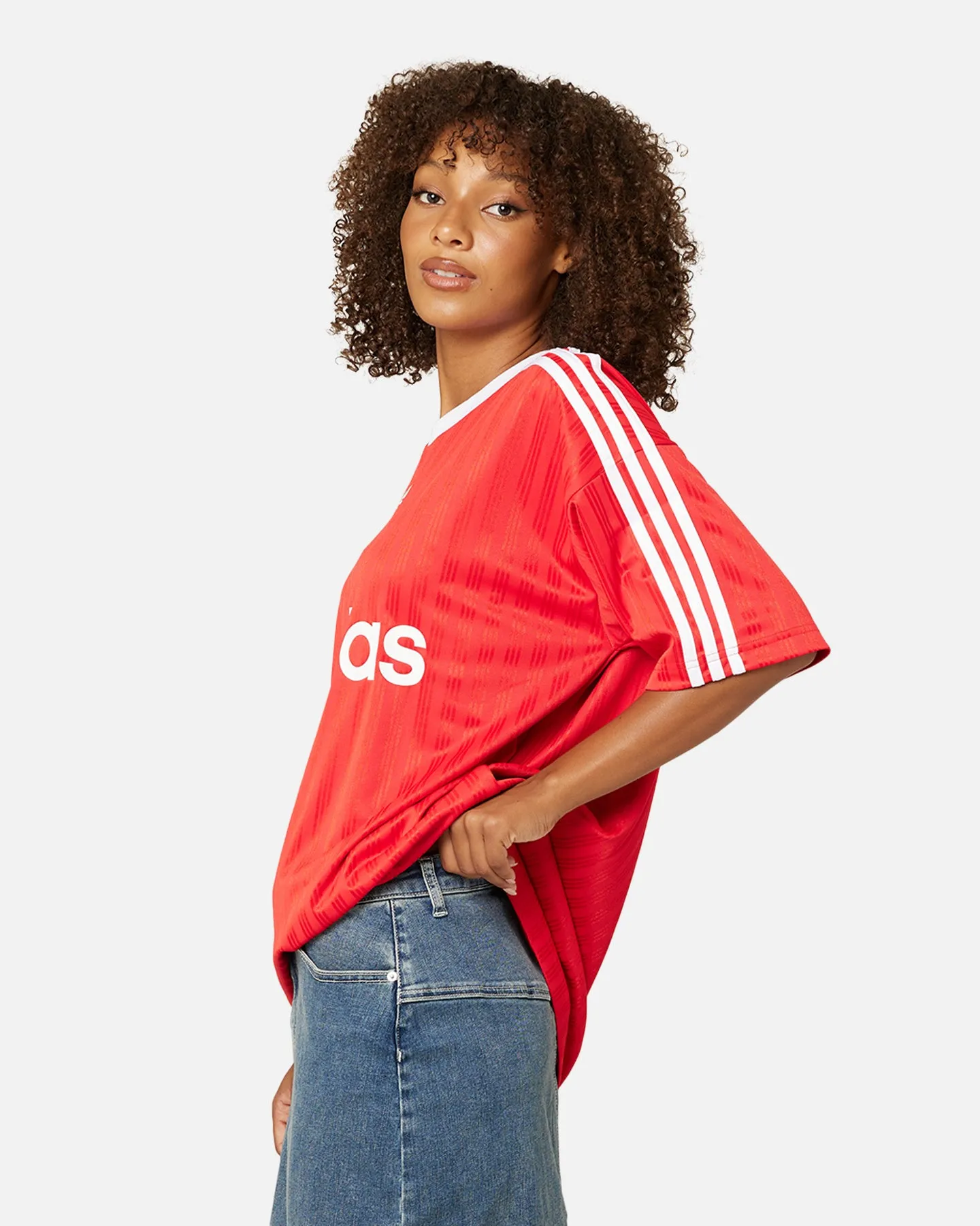 Adidas Adicolour T-Shirt Better Scarlet/White