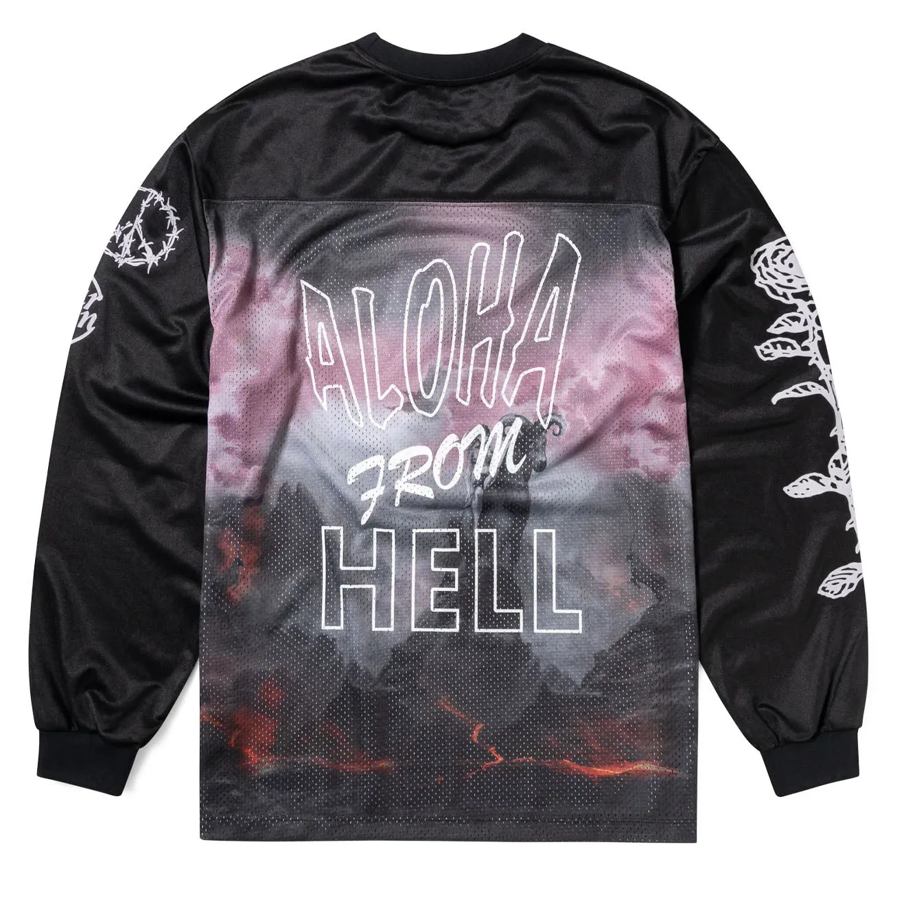 Aries Ramscape Airtex LS Tee Black