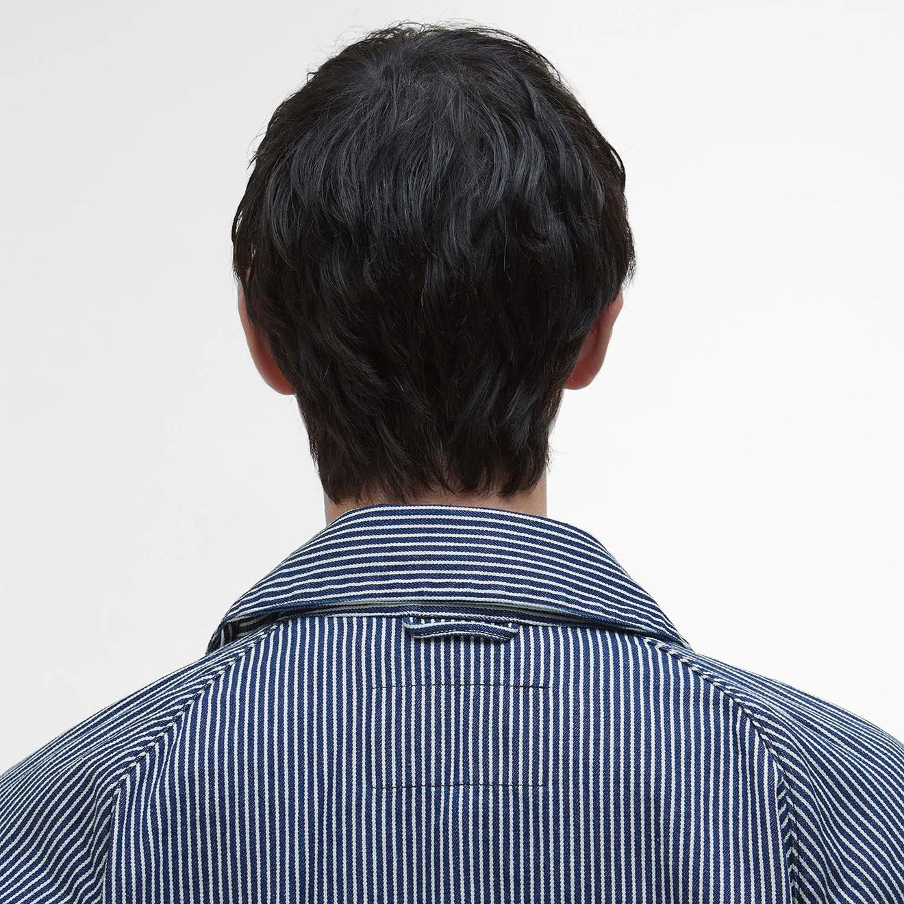 Barbour Transport Stripe Casual Jacket Indigo Stripe