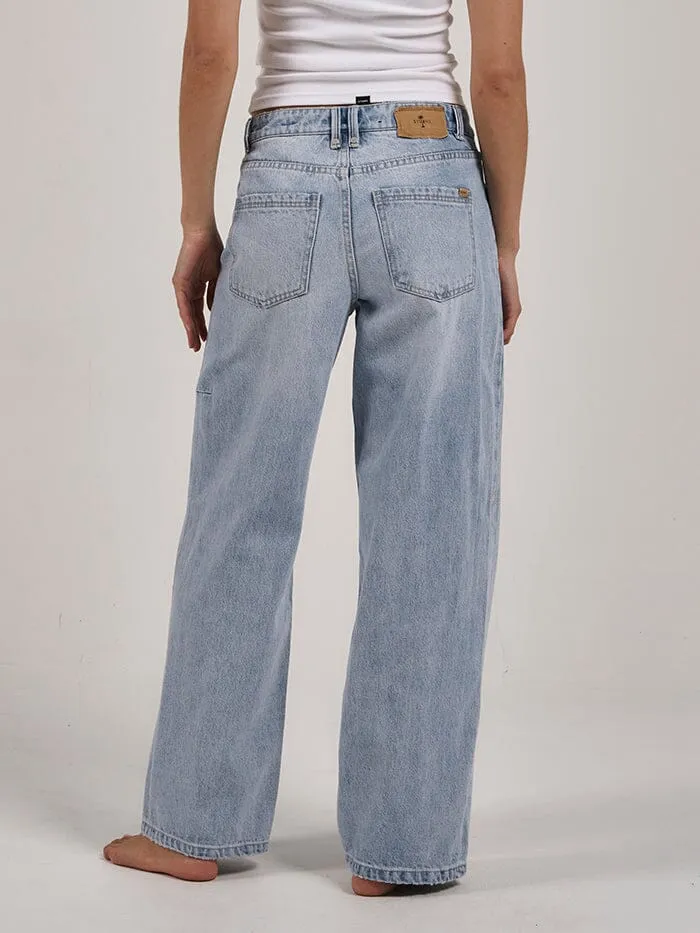 Billie Low Rise Baggy Jean - Ash Blue