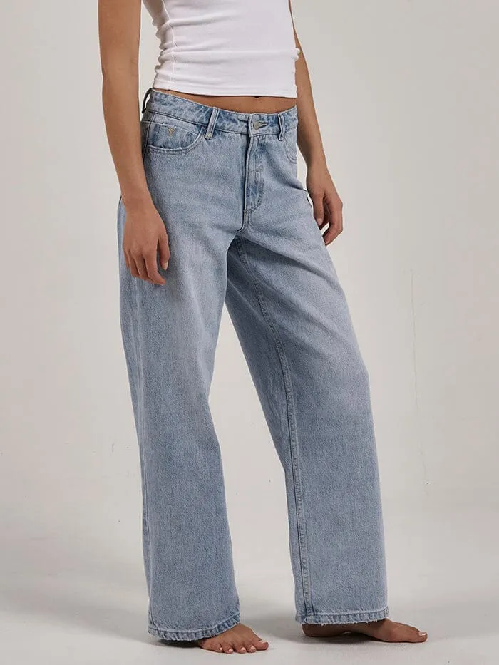 Billie Low Rise Baggy Jean - Ash Blue