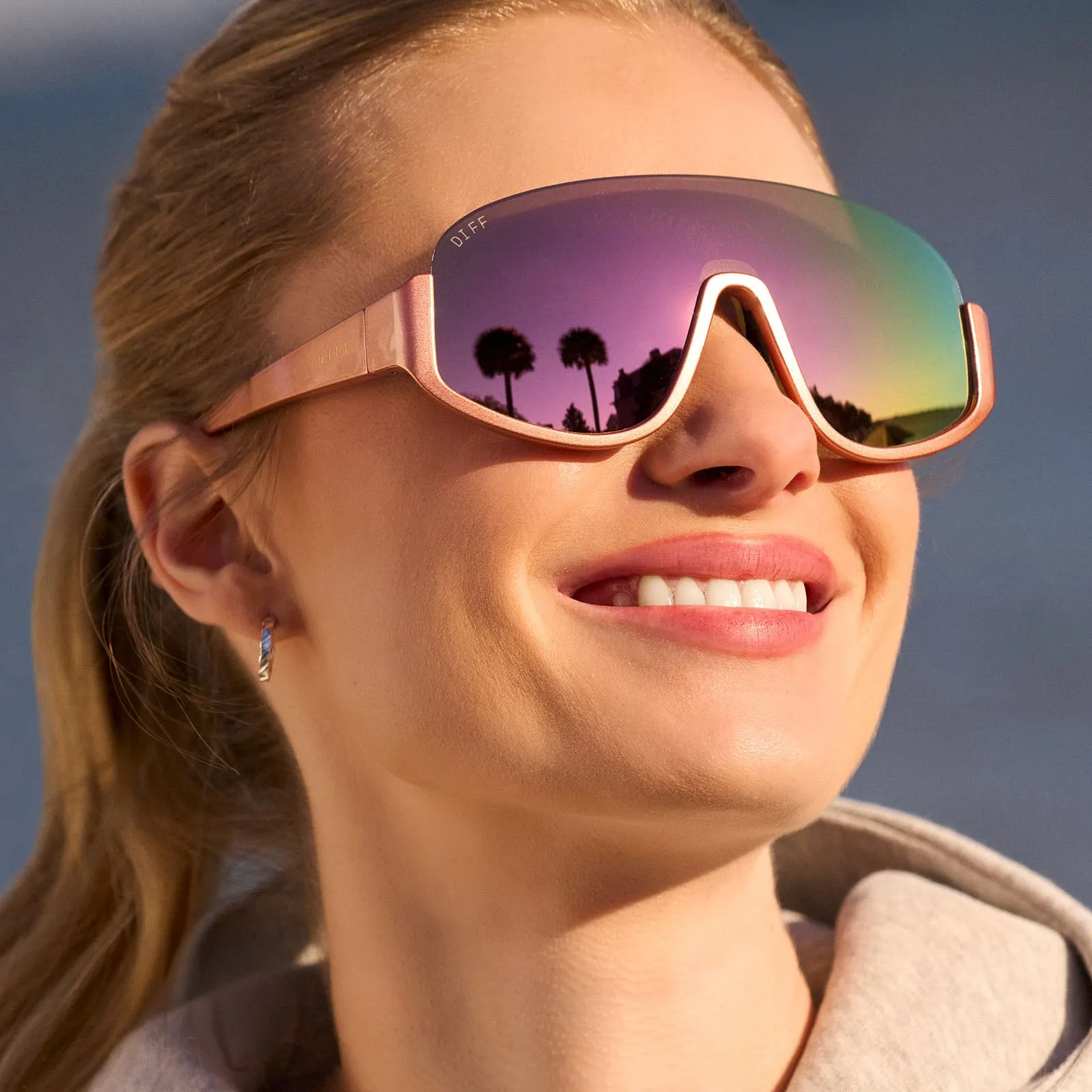 BLAZER - ROSE GOLD   PEACH MIRROR   POLARIZED SUNGLASSES