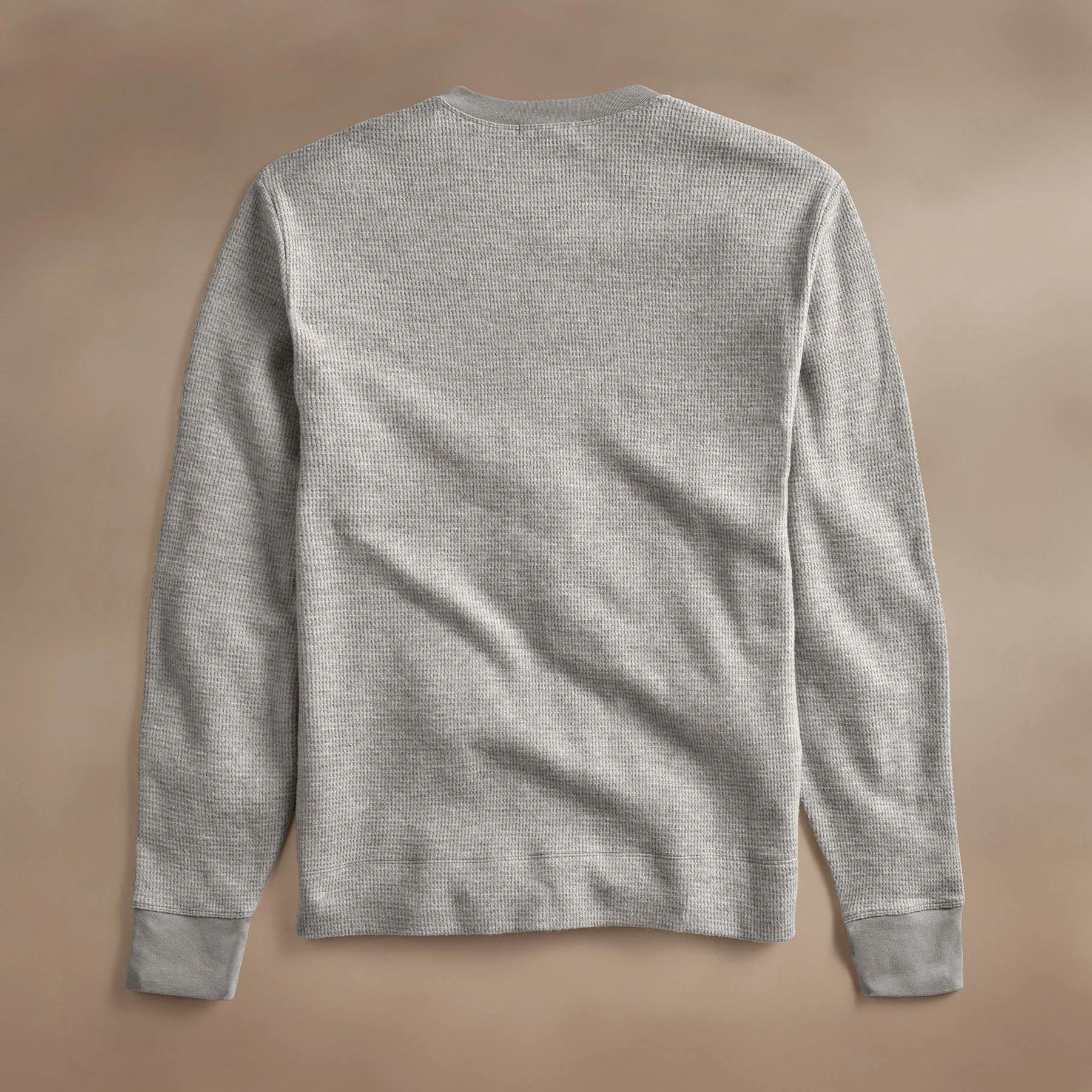 Brushed Thermal Crew Neck - Heather Grey