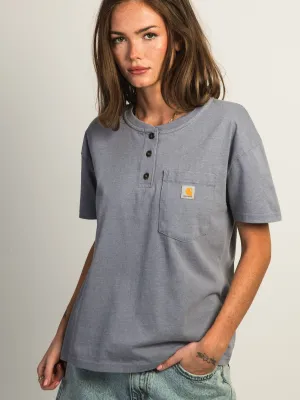 CARHARTT HENLEY T-SHIRT - WISTERIA