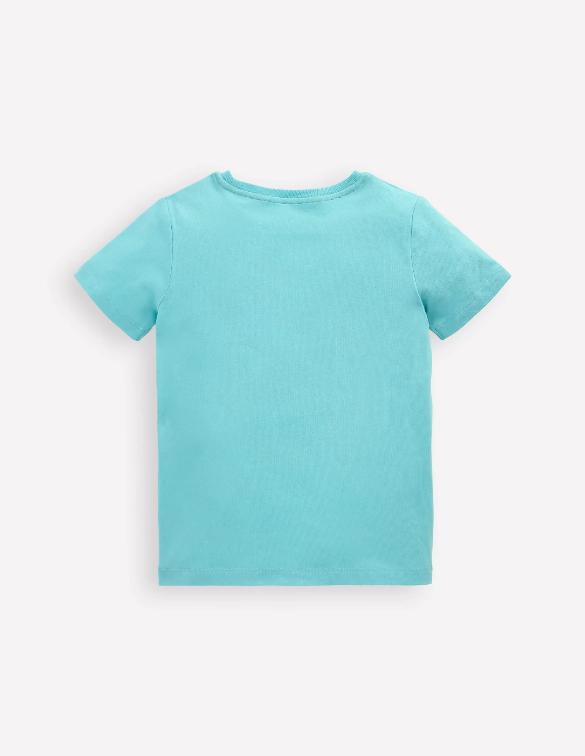 Chain Stitch T-Shirt-Caribbean Blue Whale