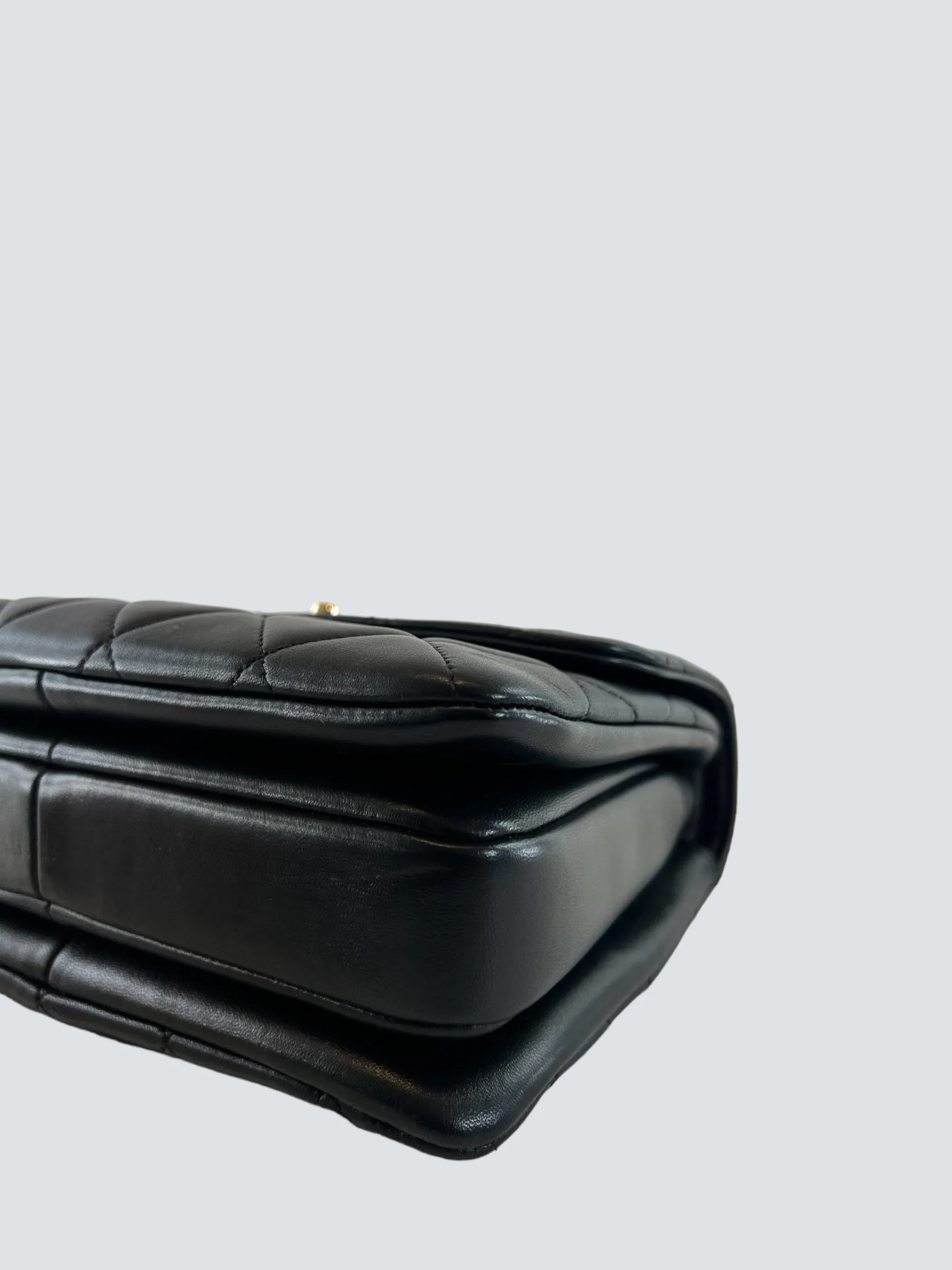 Chanel Black Lambskin Leather Trendy
