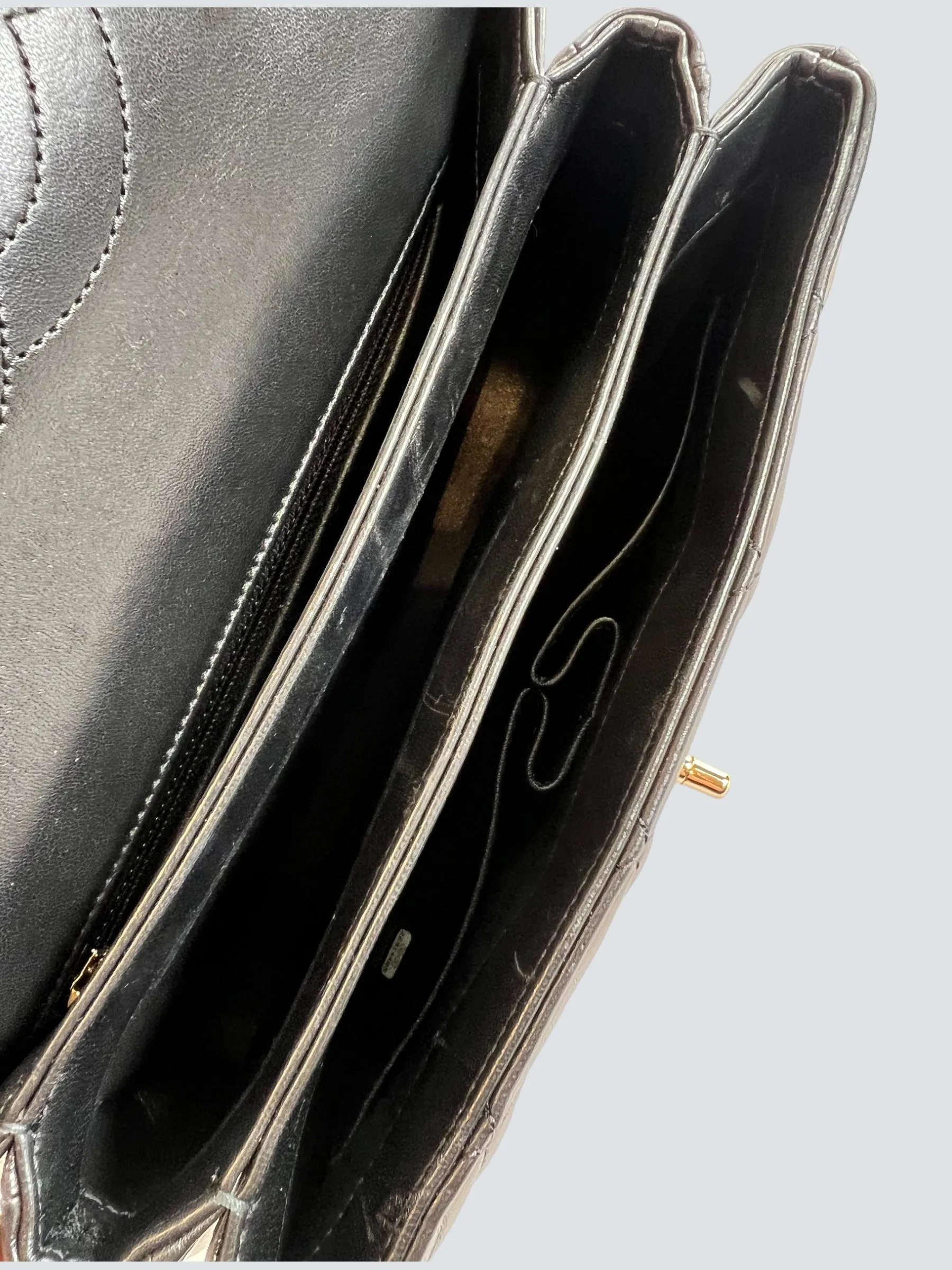 Chanel Black Lambskin Leather Trendy