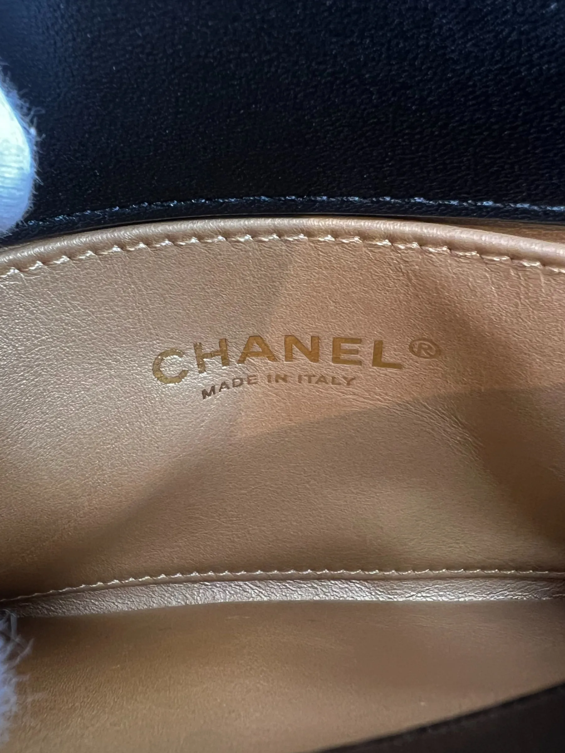 Chanel Black Quilted Lambskin Leather Trendy Top Handle Shoulder Bag