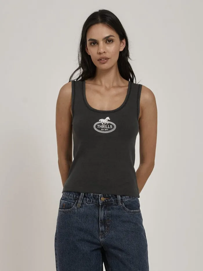 Chariot Oval Singlet - Merch Black