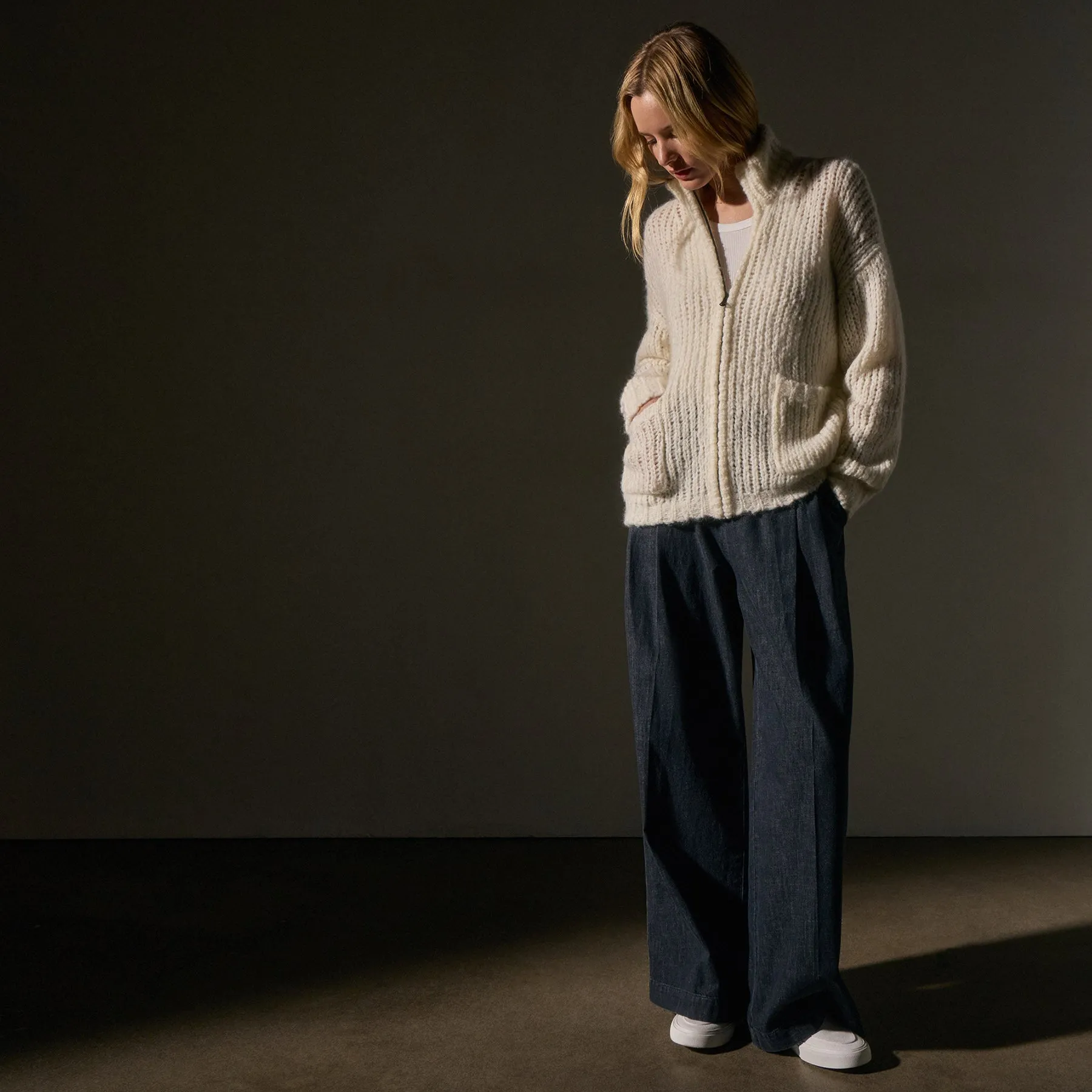Cloud Knit Cardigan - Snow
