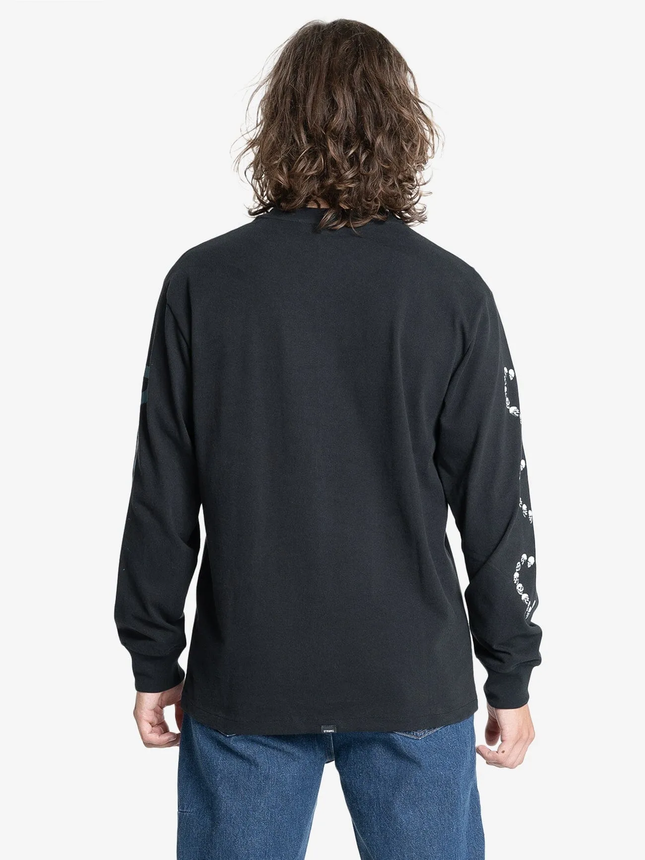 Controlled Damage Oversize Long Sleeve Tee - Black