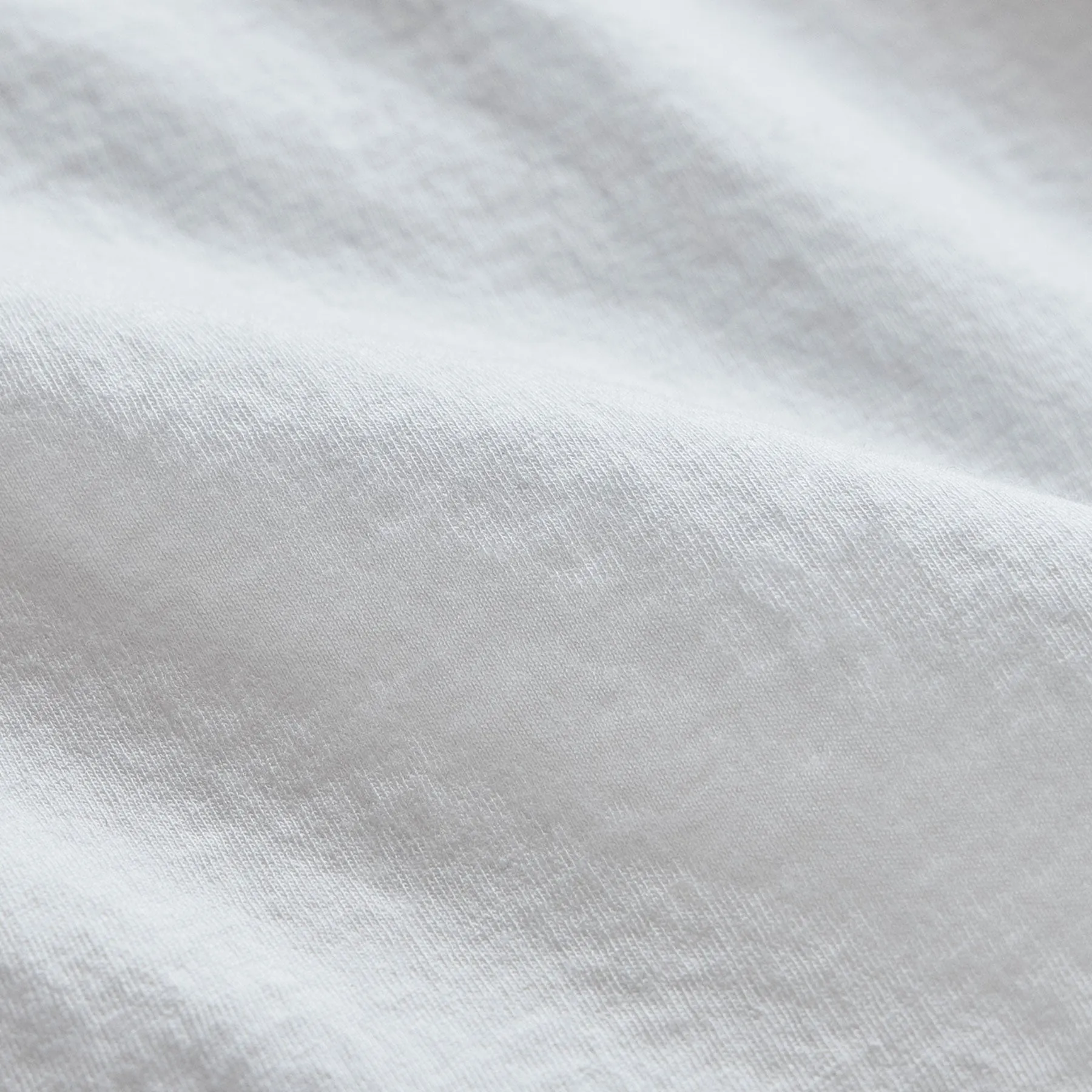 Cotton Linen Pocket Tee - White