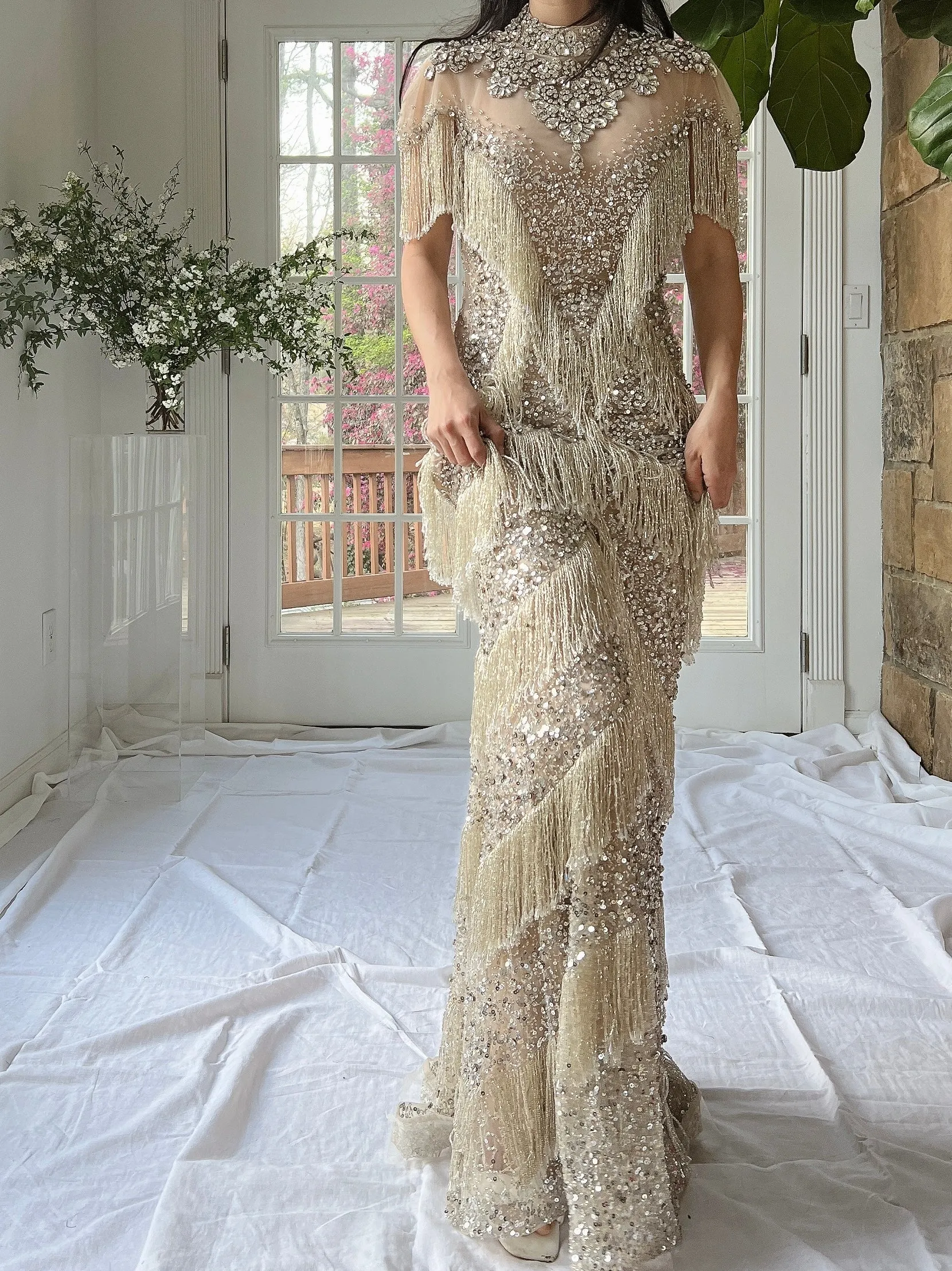 Couture Beaded Tulle Gown - XS/0/2
