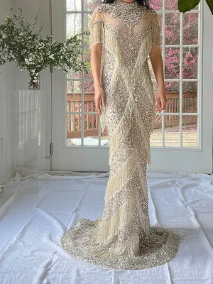 Couture Beaded Tulle Gown - XS/0/2