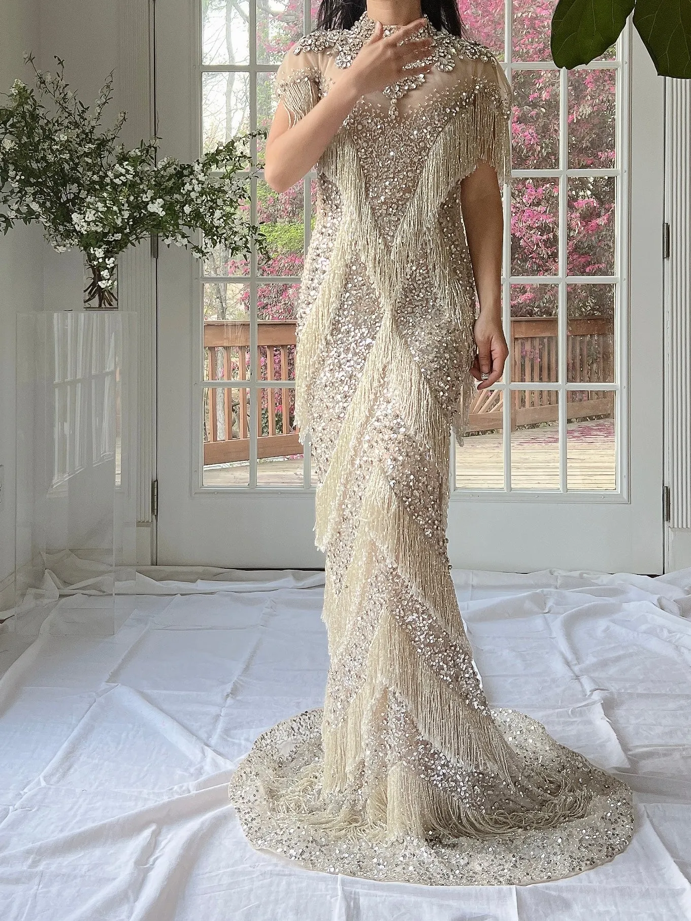 Couture Beaded Tulle Gown - XS/0/2