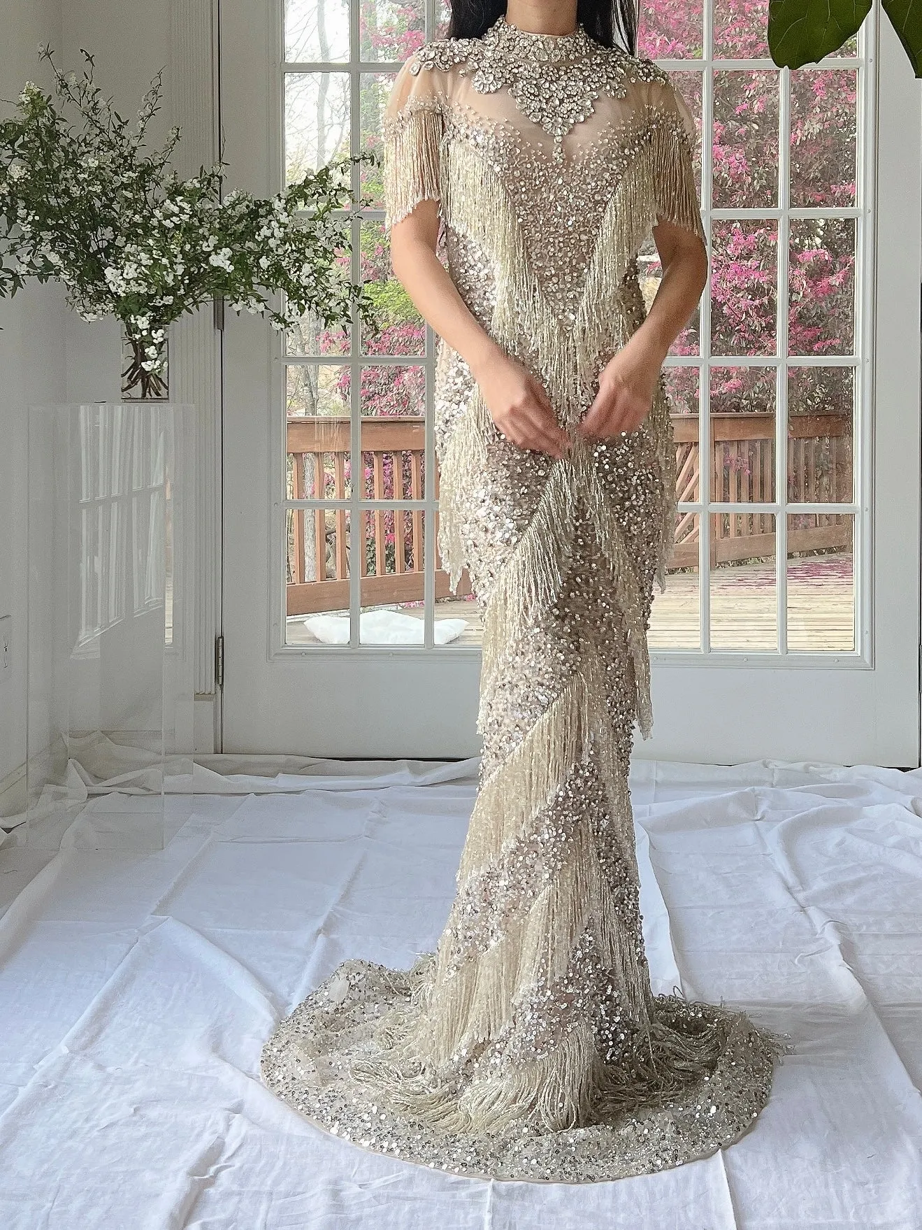 Couture Beaded Tulle Gown - XS/0/2