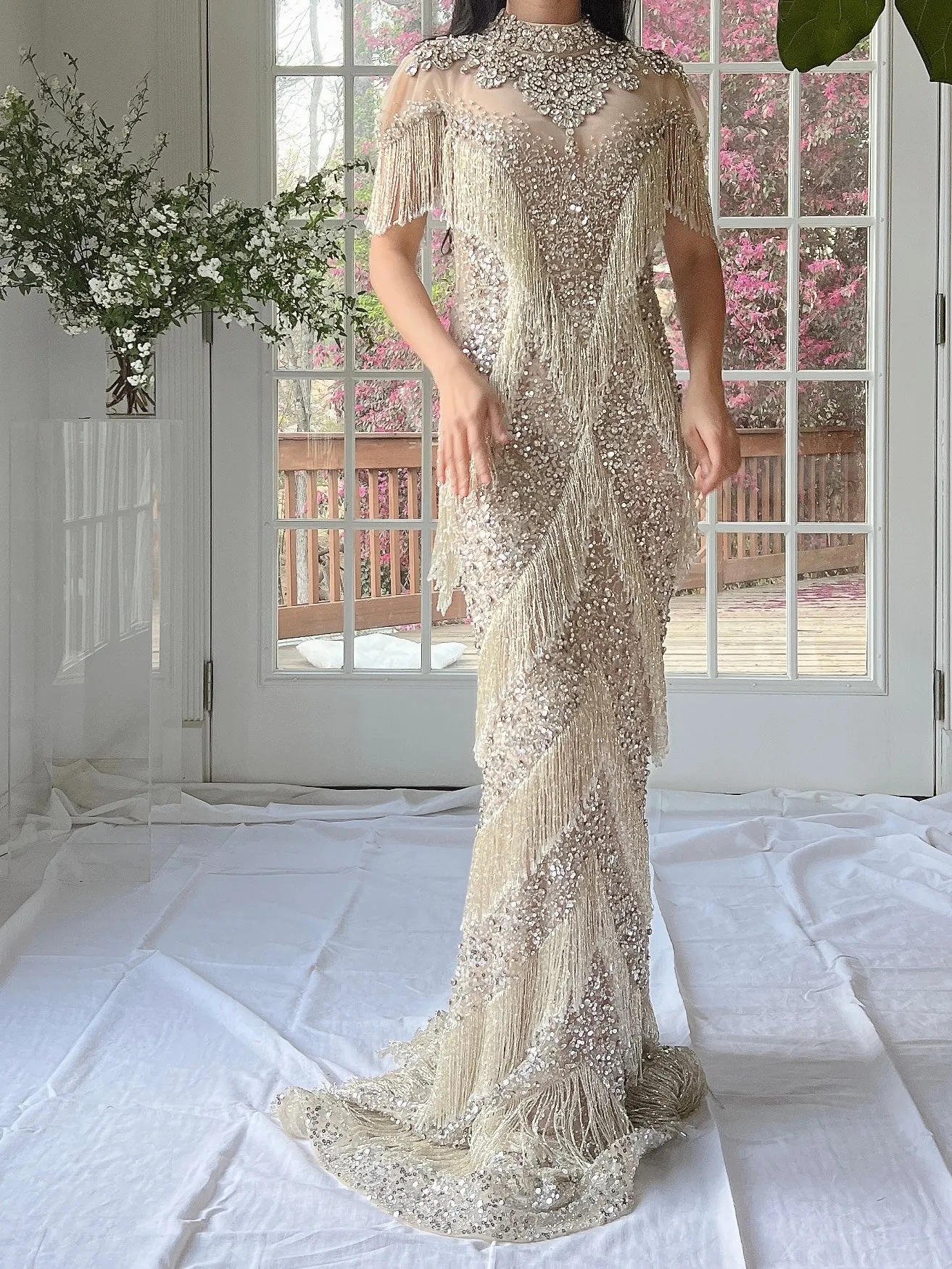 Couture Beaded Tulle Gown - XS/0/2