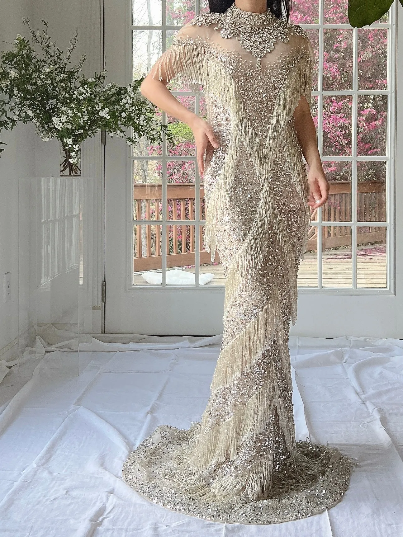 Couture Beaded Tulle Gown - XS/0/2
