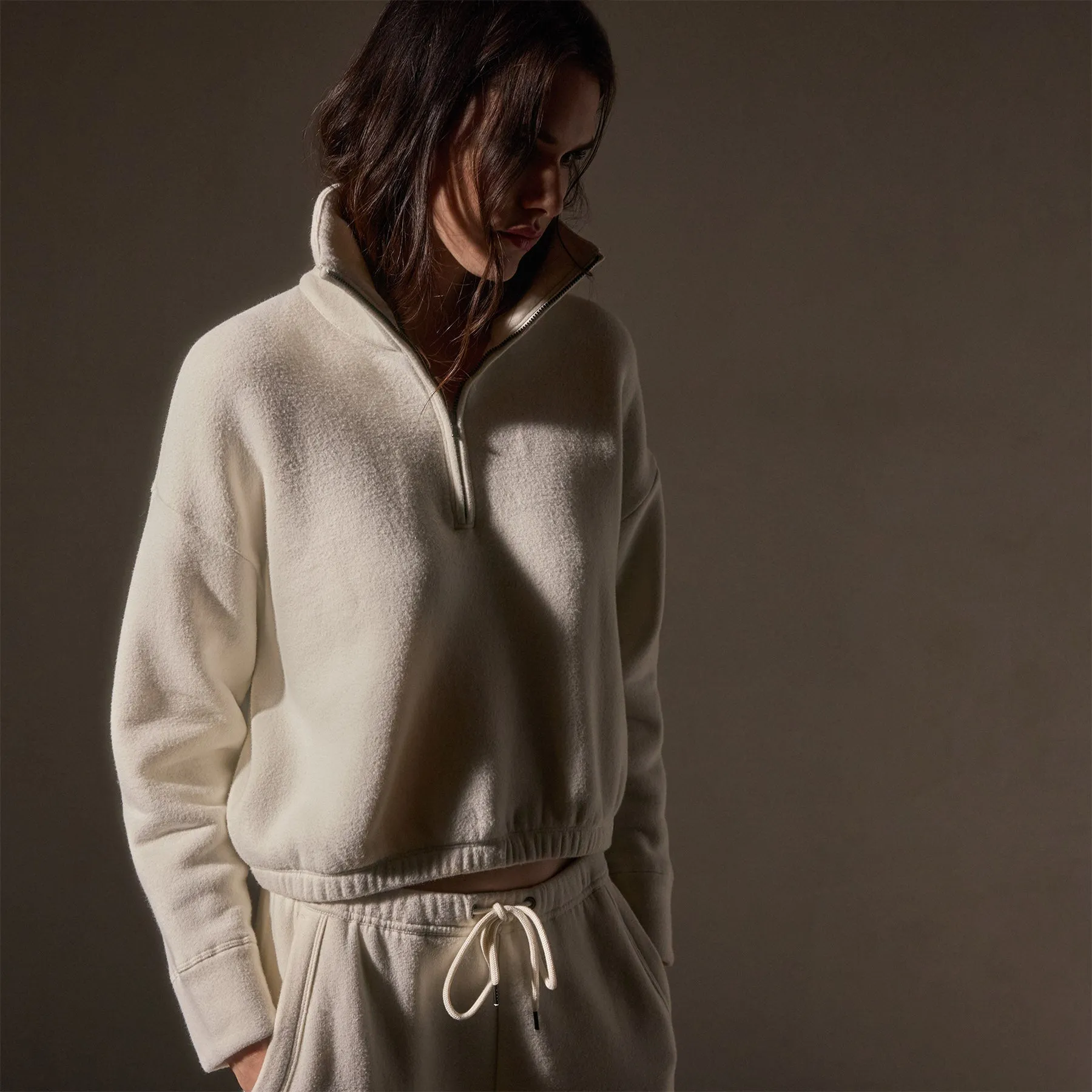 Cozy Half Zip - Ivory