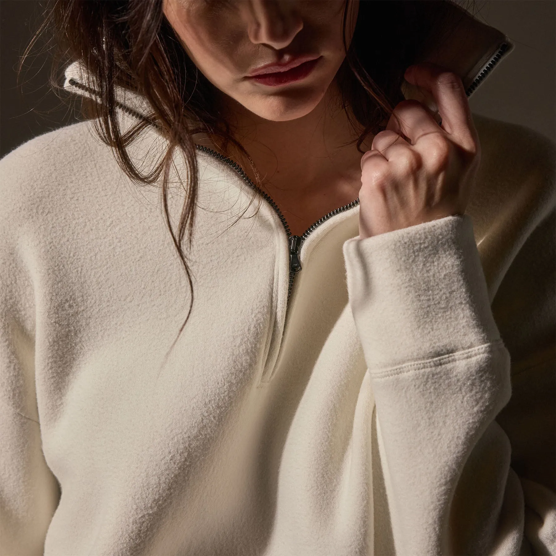 Cozy Half Zip - Ivory
