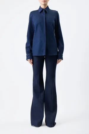Cruz Shirt in Organic Raw Denim