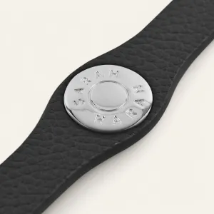Deco Logo | Black with Silver hardware