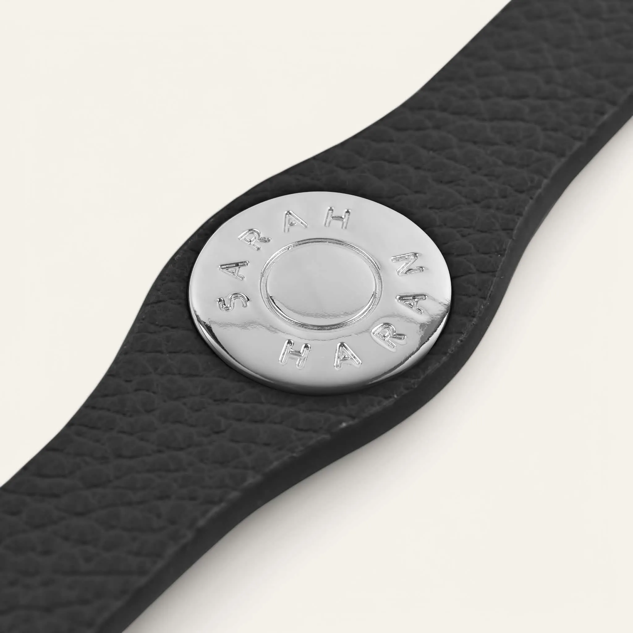 Deco Logo | Black with Silver hardware