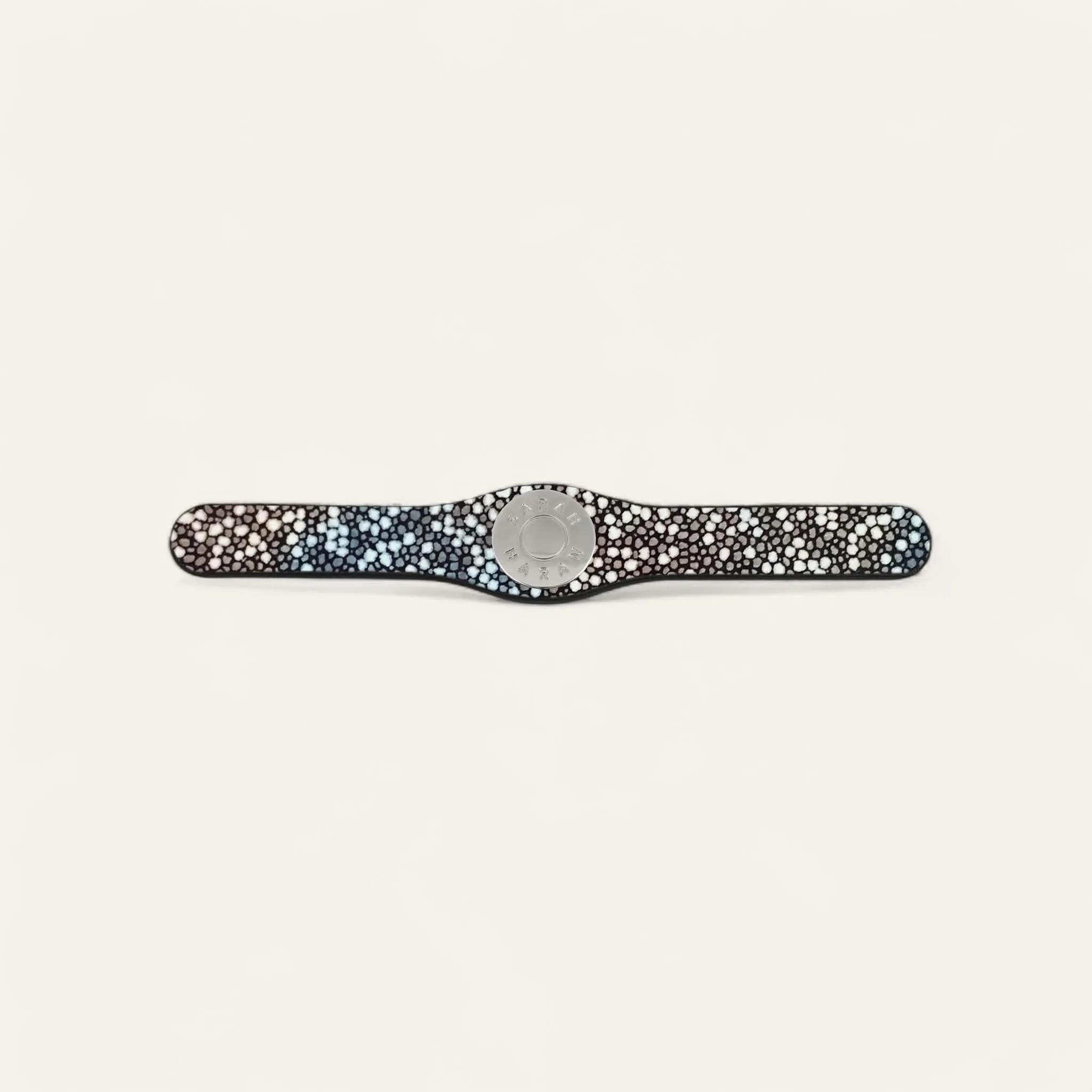 Deco Logo Mini | Multi Colour Shagreen with Silver hardware