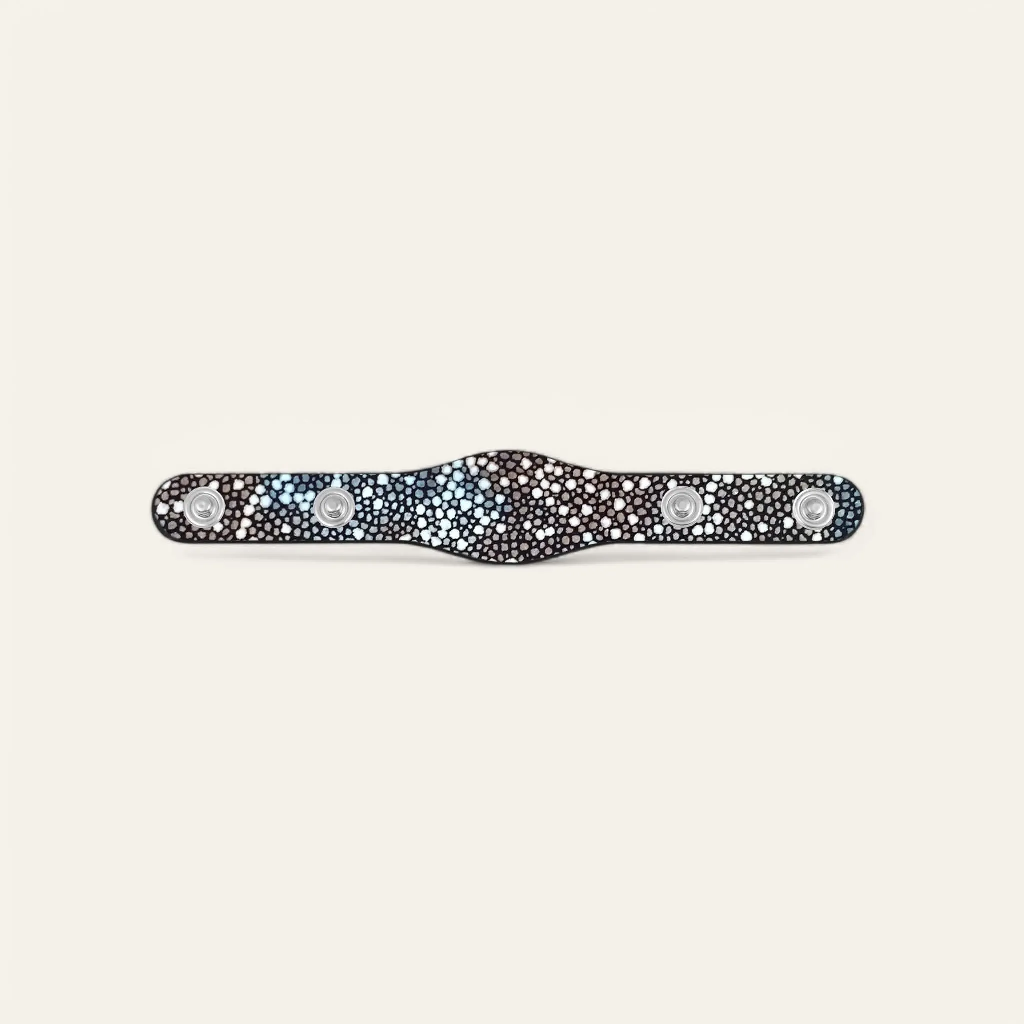 Deco Logo Mini | Multi Colour Shagreen with Silver hardware