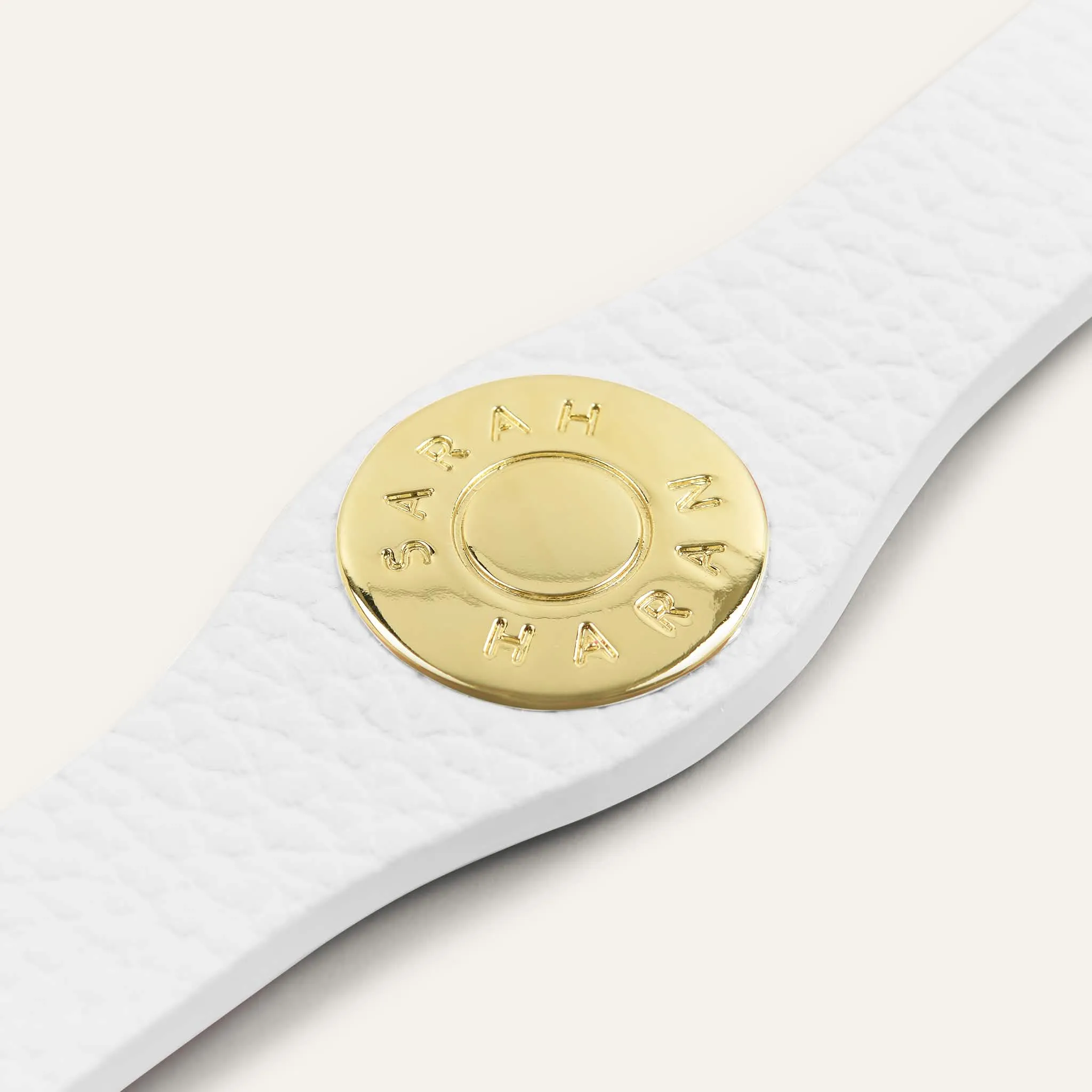 Deco Logo | White with Gold hardware