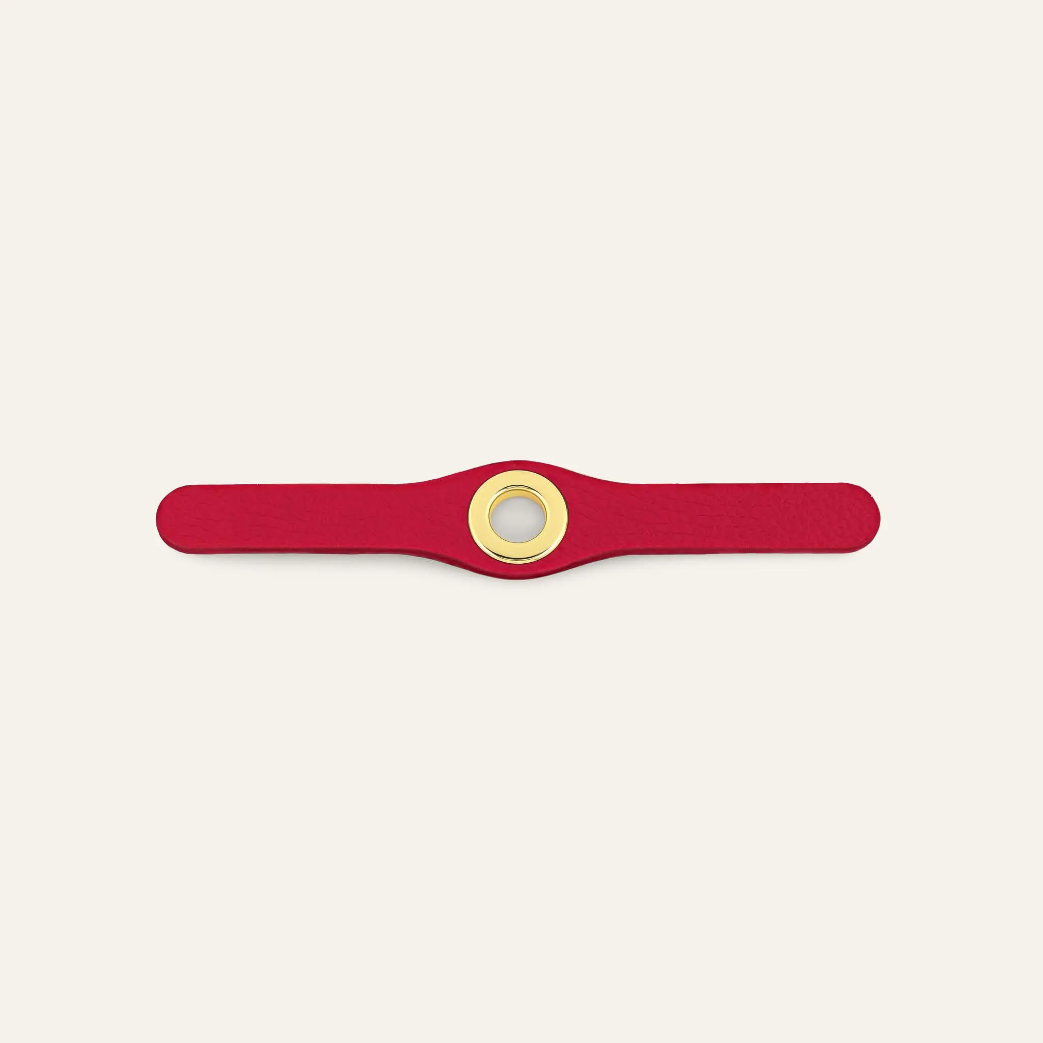 Deco Mini | Pillarbox Red with Gold hardware