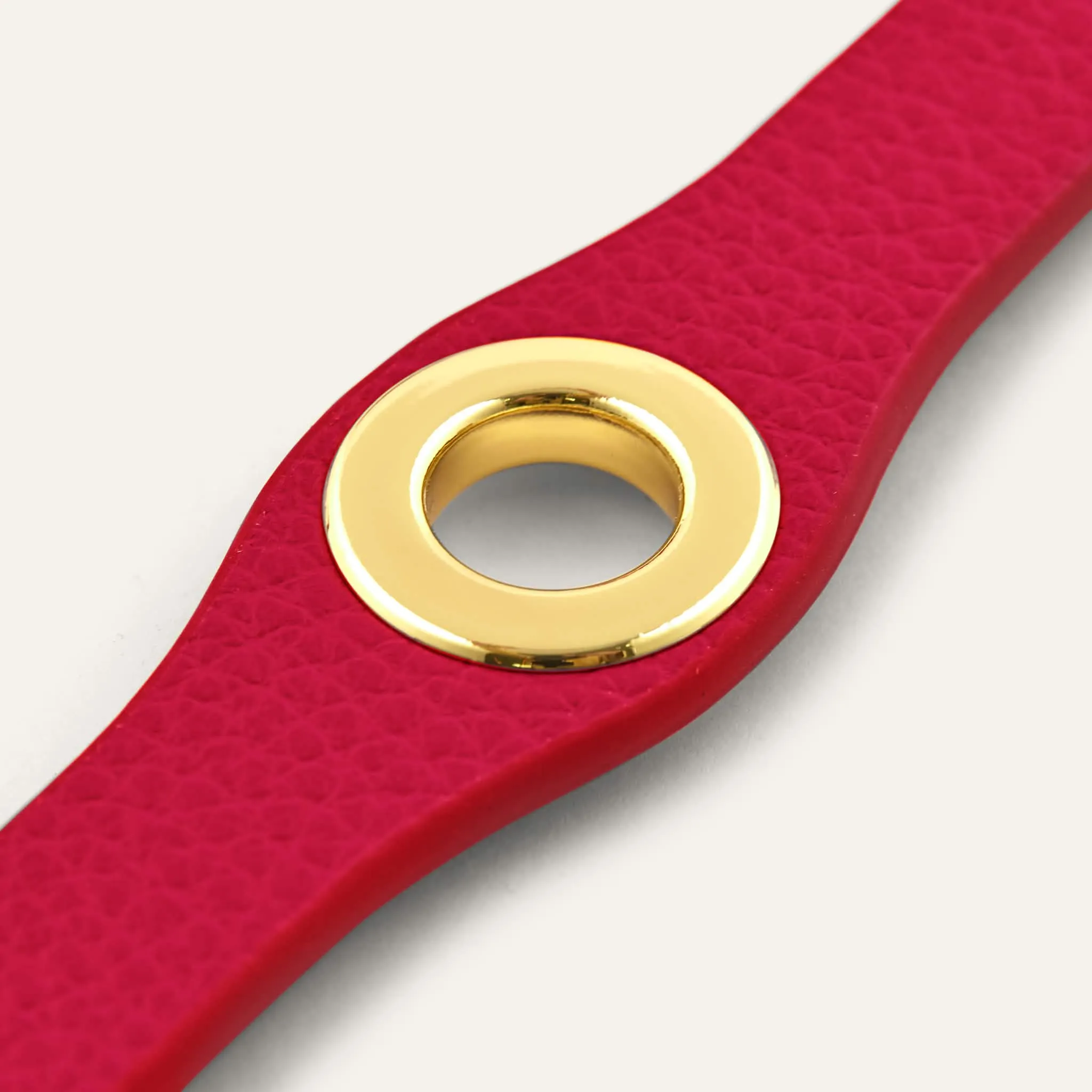 Deco Mini | Pillarbox Red with Gold hardware