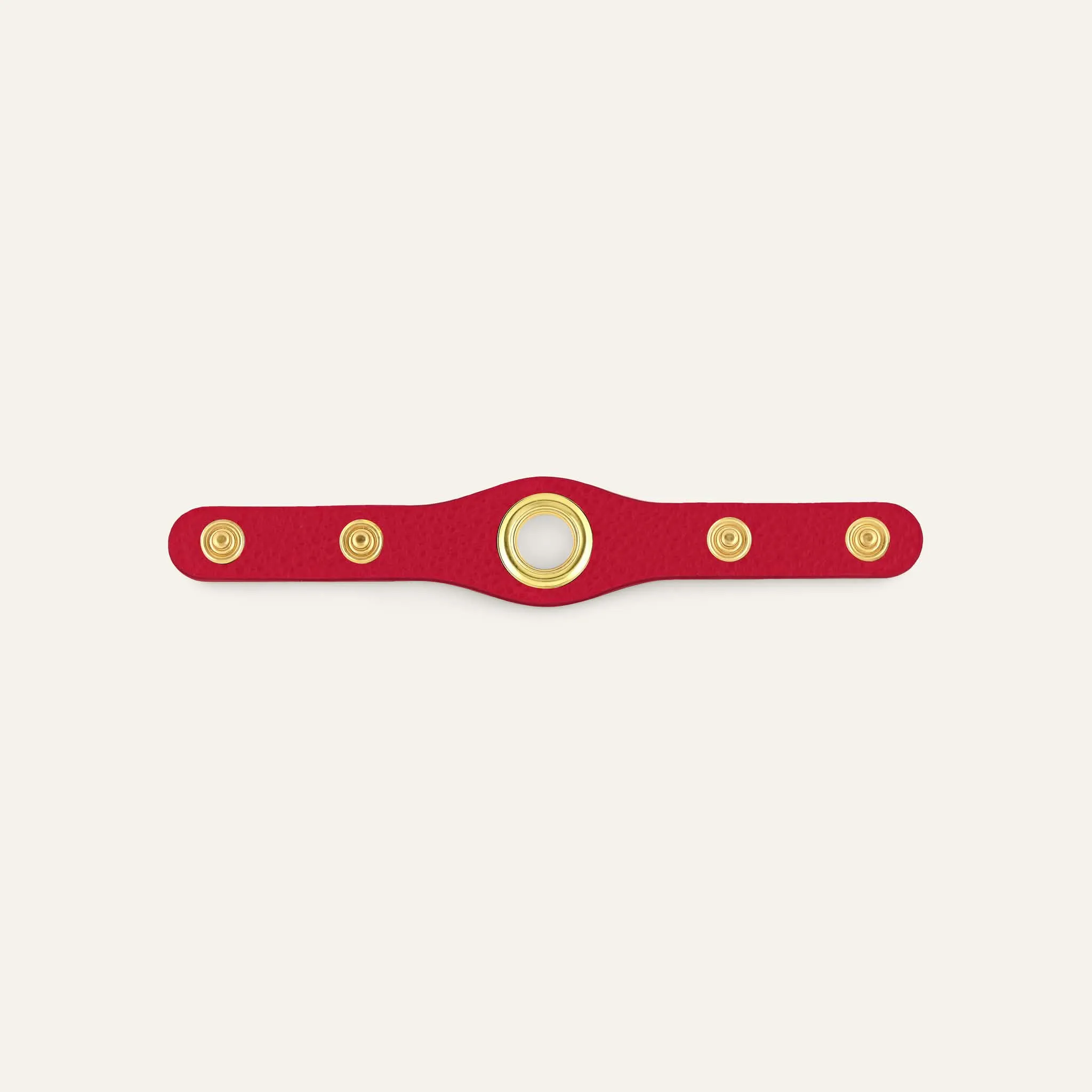 Deco Mini | Pillarbox Red with Gold hardware