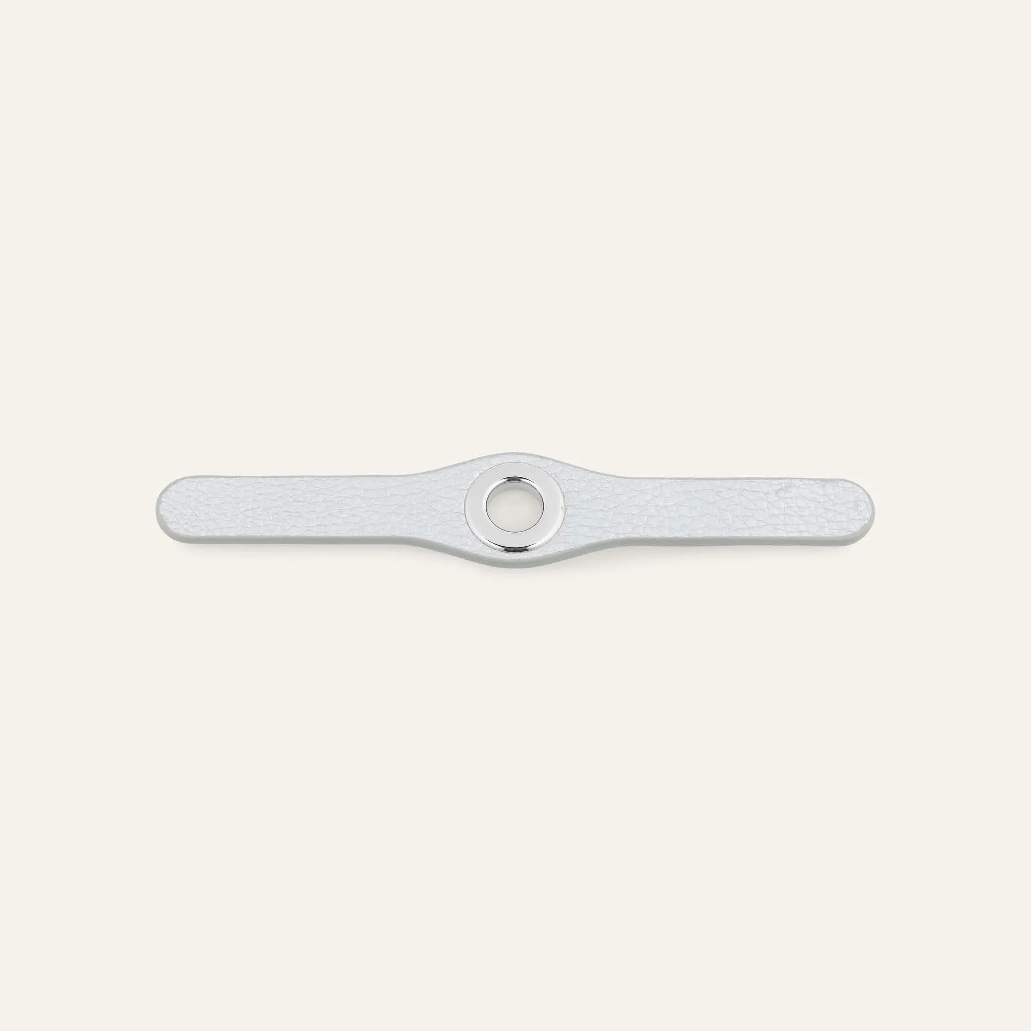 Deco Mini | Soft Metallic Silver with Silver hardware