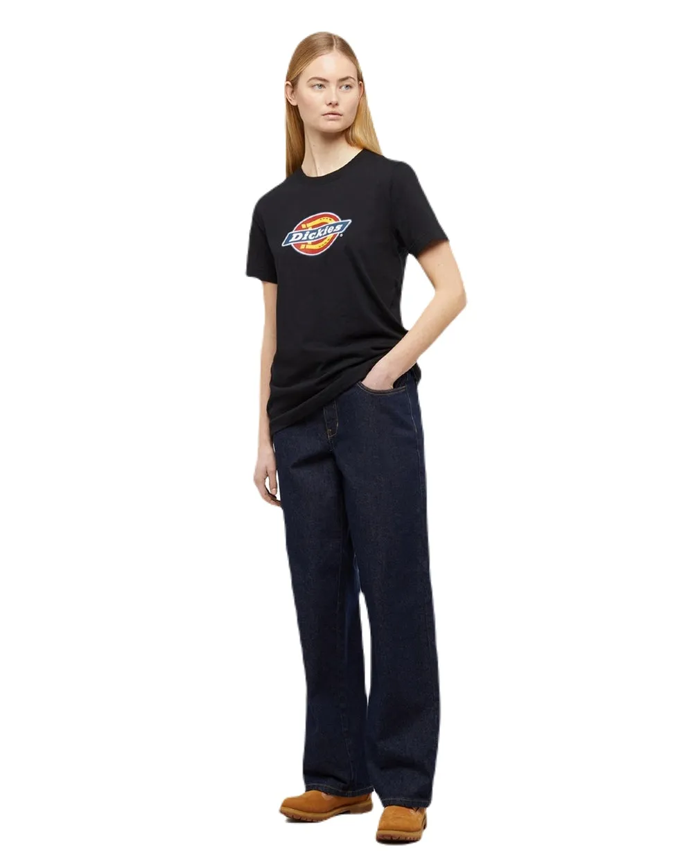 Dickies Womens Tricolour Logo T-Shirt