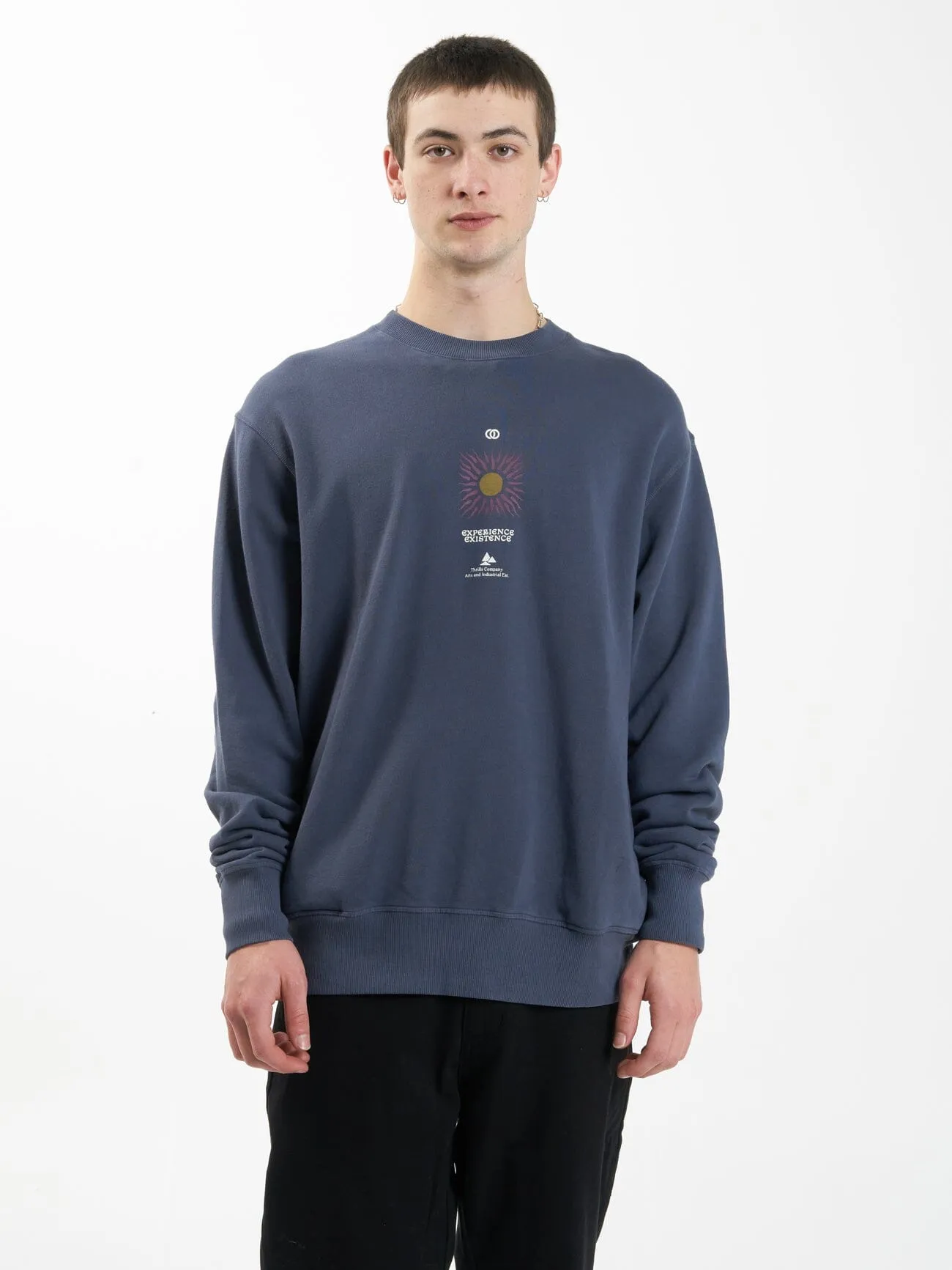 Experience Existence Oversize Crew - Mood Indigo