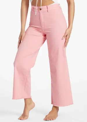 Free Fall High-Waist Pants - Flamingo