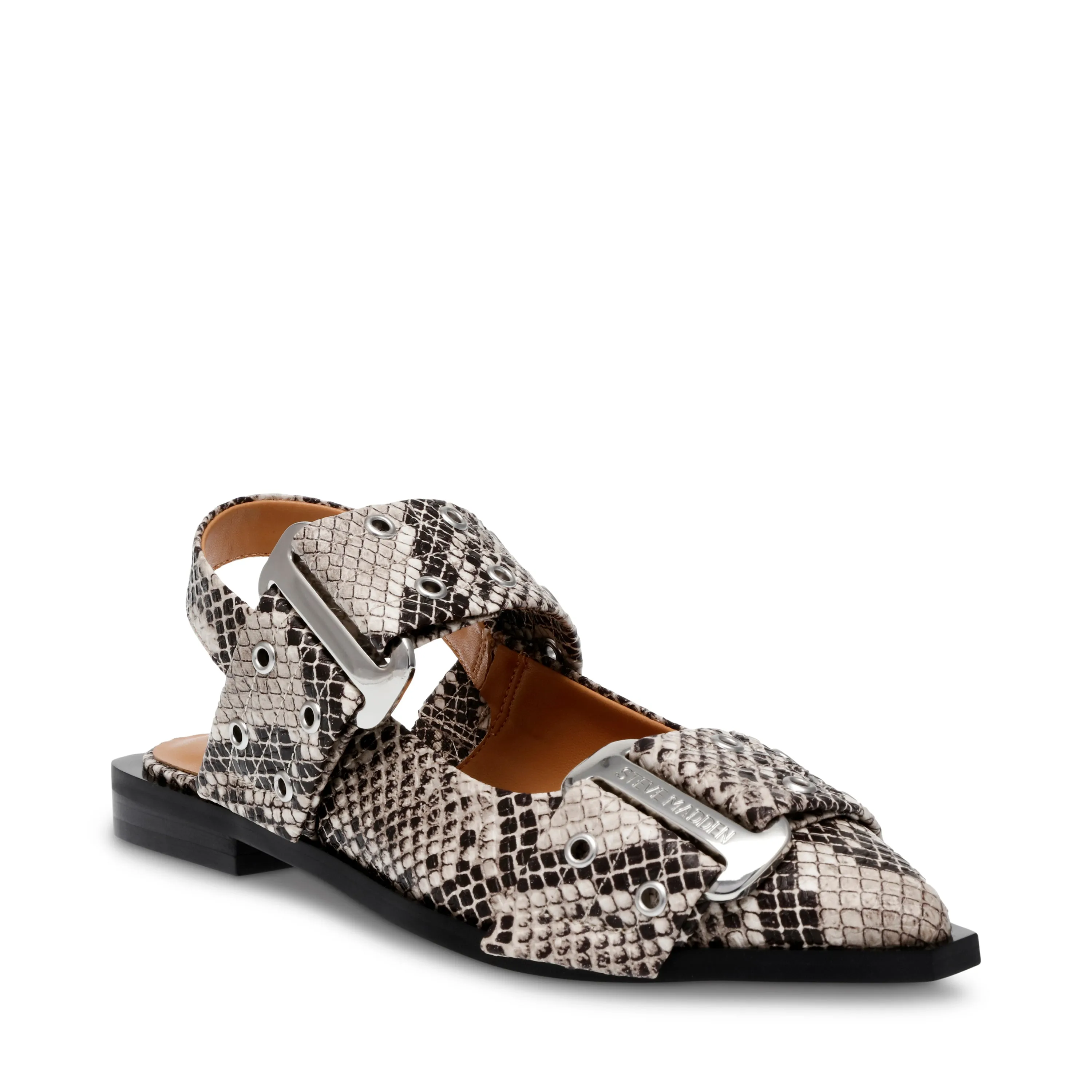 Grand Ave Flat Shoe LT. BEIGE SNAKE