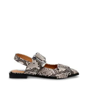 Grand Ave Flat Shoe LT. BEIGE SNAKE