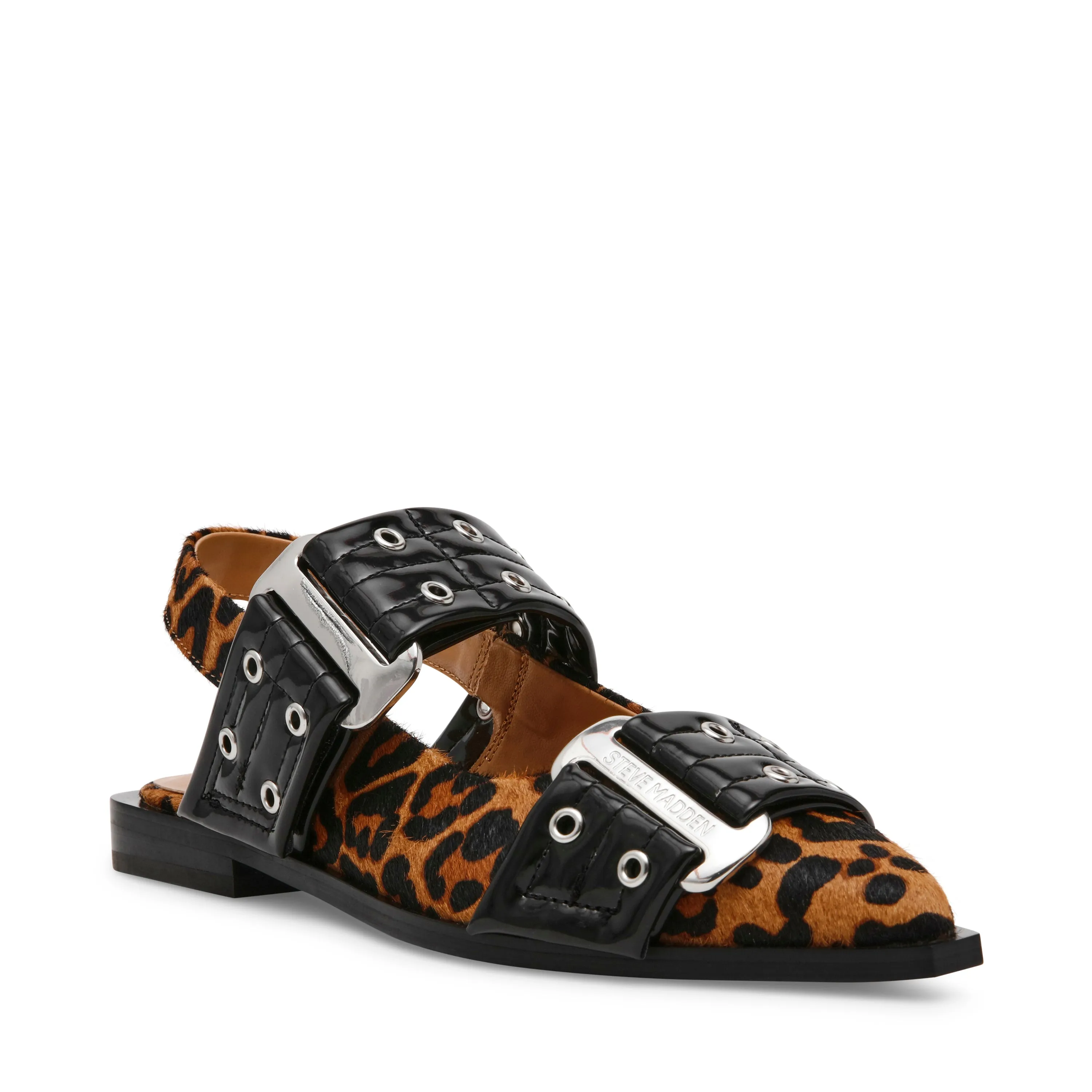 Grand Ave-L Flat Shoe BLACK/ LEOPARD