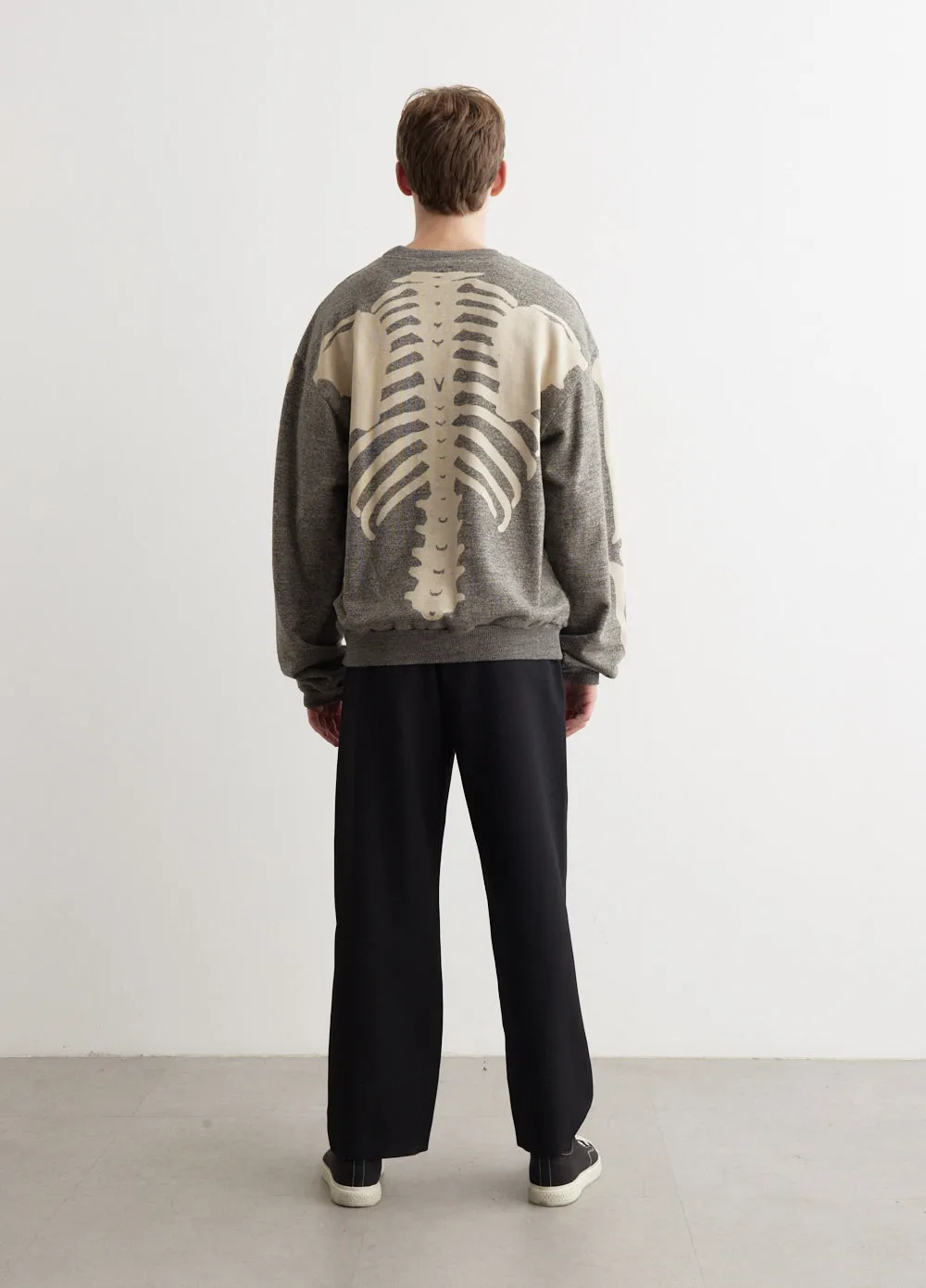 Grandrelle Fleece Knit BIG Crew Sweatshirt