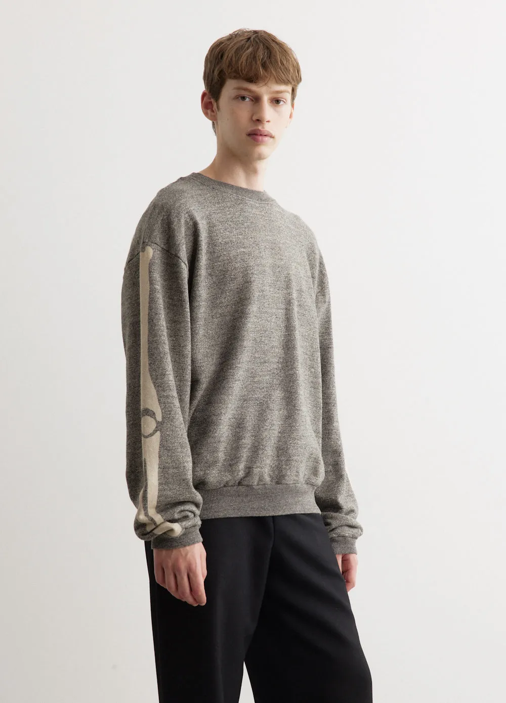 Grandrelle Fleece Knit BIG Crew Sweatshirt
