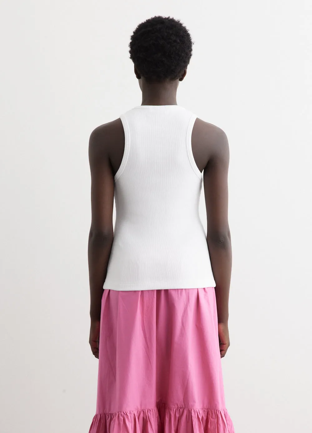 Graphic Rib Heart Tank Top