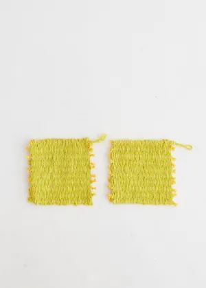Handwoven Coasters Set Of 2