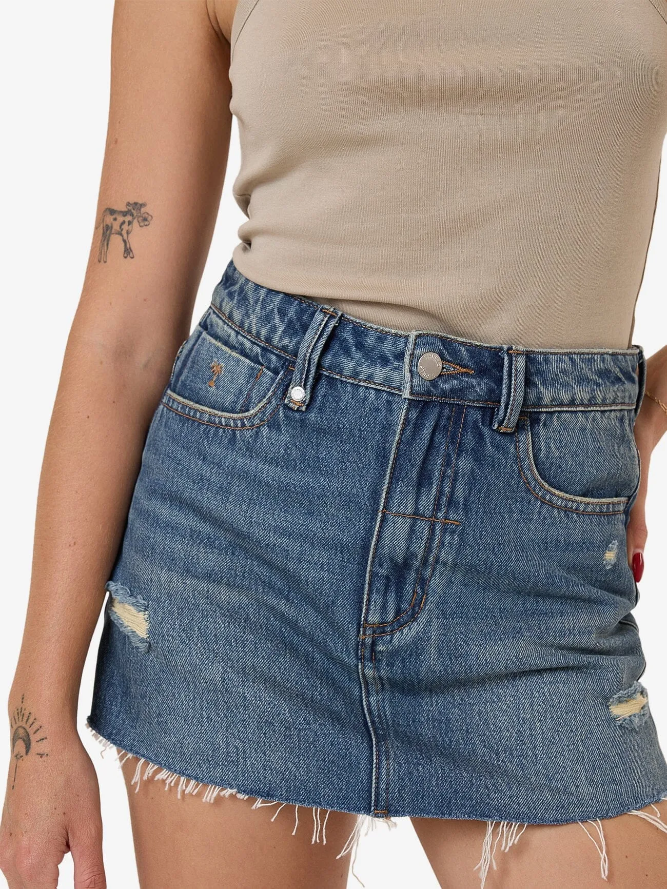 Harlow Skort - Vintage Indigo Fade