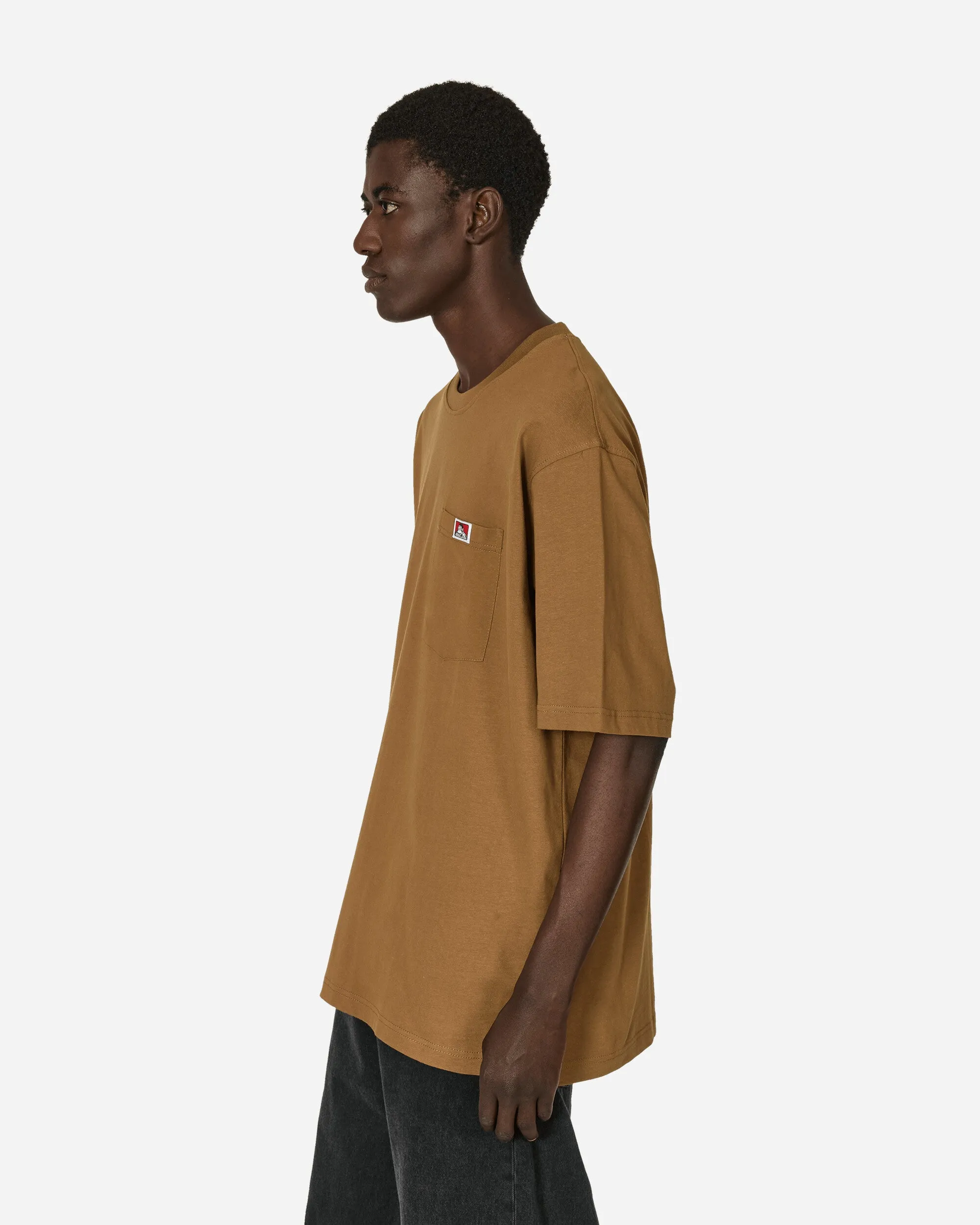 Heavy Duty Classic Label Pocket T-Shirt Coyote Brown
