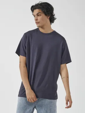 Hemp Thrills Embro Merch Fit Tee - Marine Blue